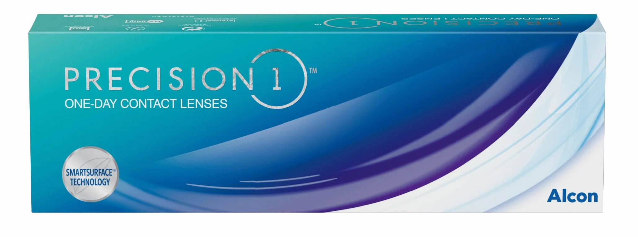 PRECISION 1 Lenti a Contatto Giornaliere, 30 Lenti, BC 8.3 mm, DIA 14.2 mm, -1.25 Diottrie