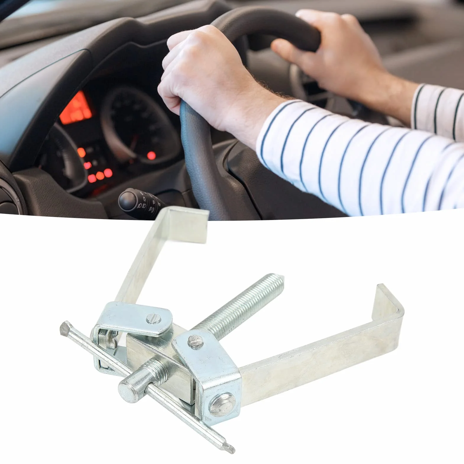 Estrattore Volante Auto 2 Zampe Impugnatura a T Vite Regolabile Acciaio Al Carbonio