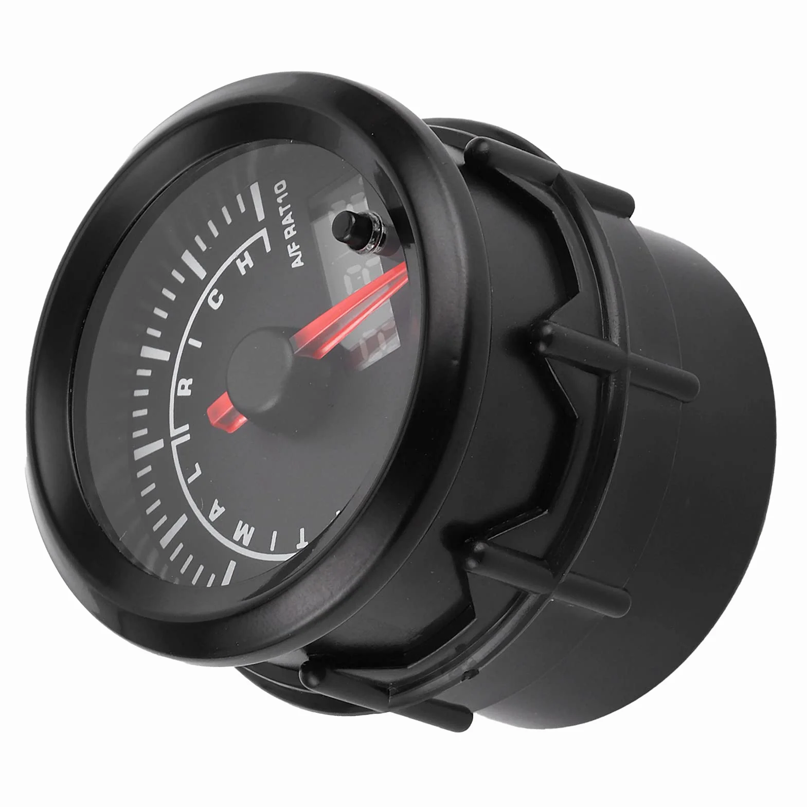 Indicatore AFR Aria/Carburante per Auto 2,5 Pollici 12V con Puntatore e Impostazione Avvertimento Regolabile