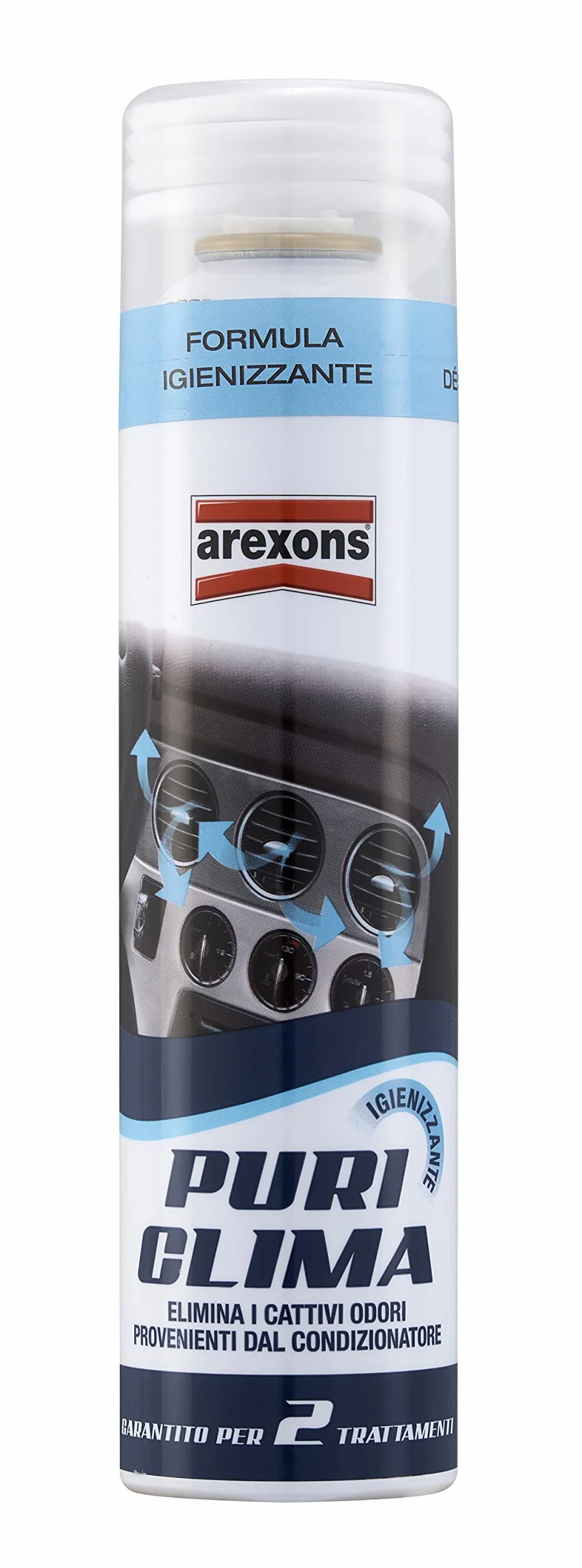 Arexons Puri Clima 350 ml Spray auto igienizzante detergente deodorante