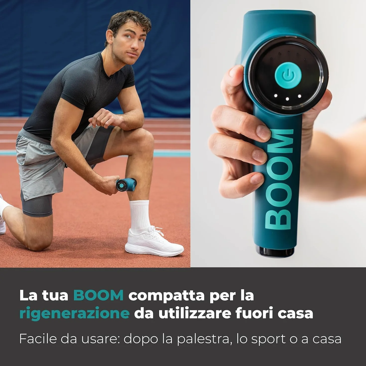 Beurer BOOM Pistola per Massaggio Muscolare compatta 4 accessori 5 livelli