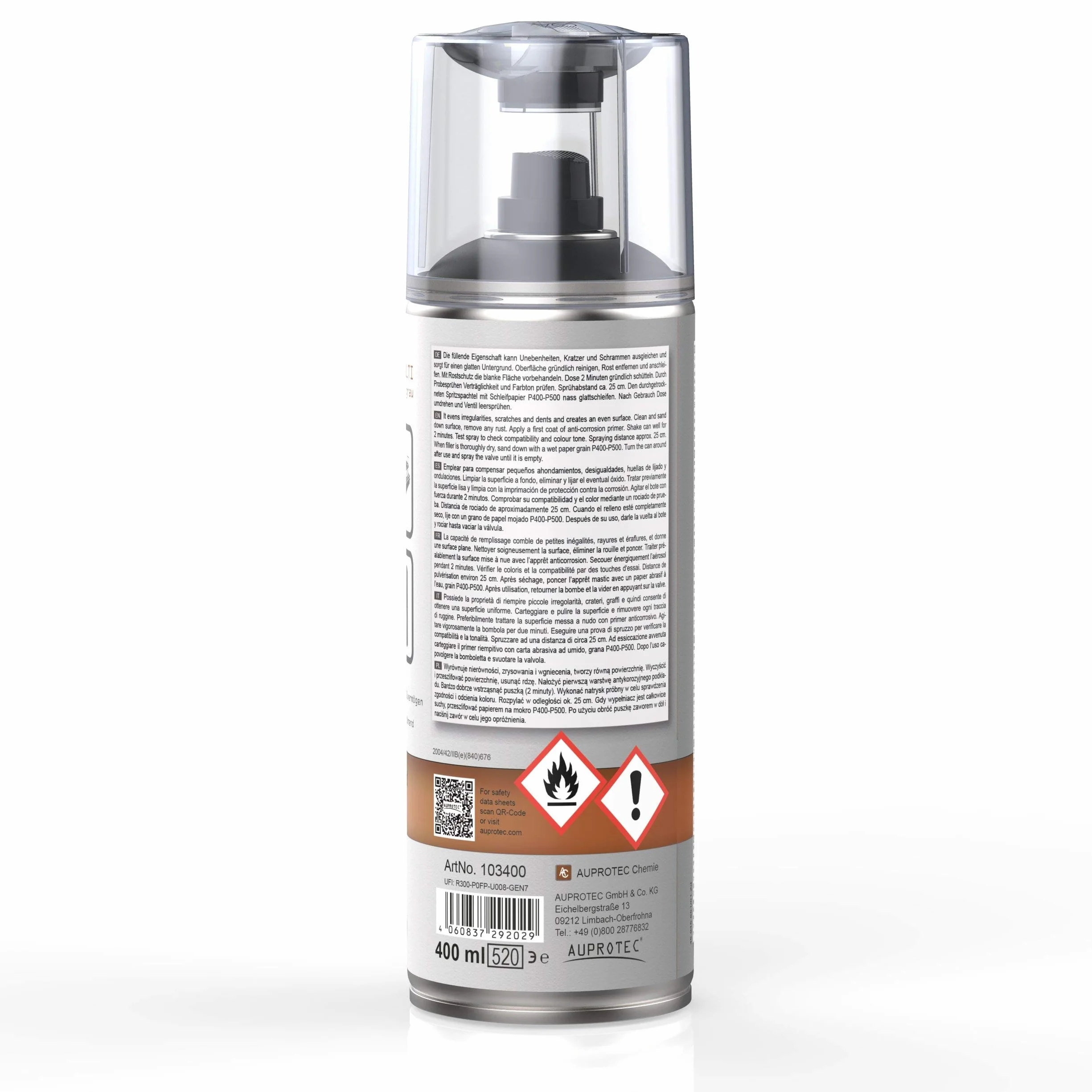 AUPROTEC Auprofil Multi Filler Base Adesiva Grigio 400 ML