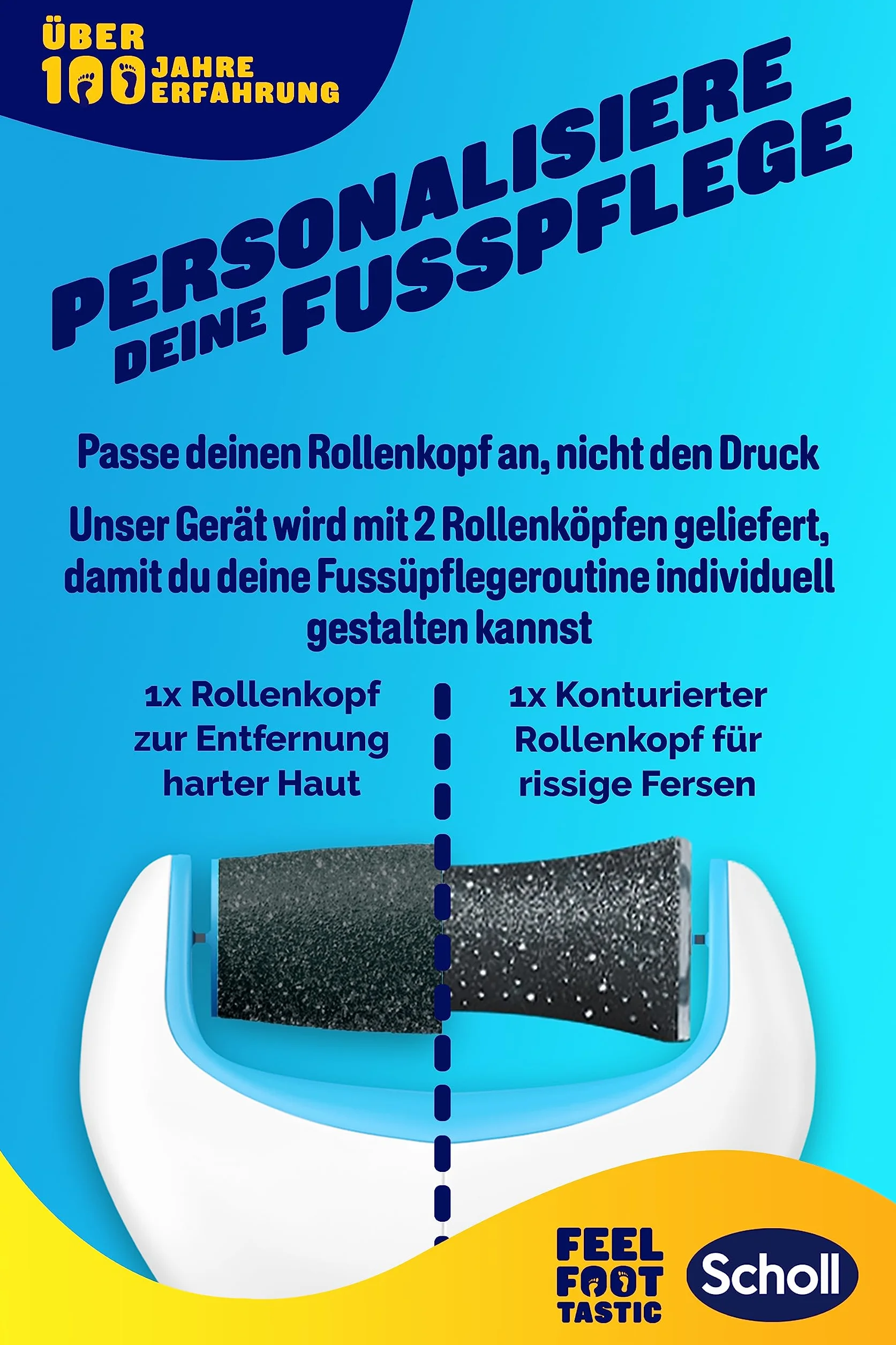 Scholl Expert Care elettrico rimuovi calli con rullo di minerali marini