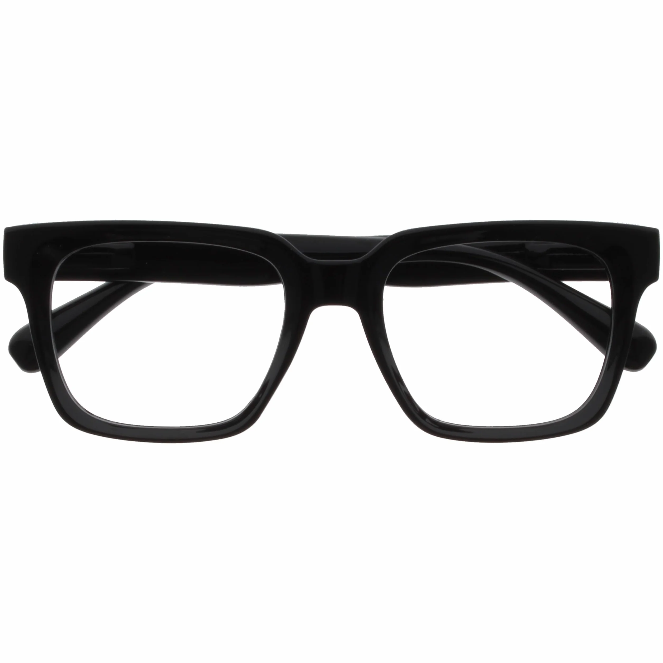 OPULIZE ERA Occhiali luce blu donna uomo - Occhiali da lettura Antiriflesso UV400 - Oversize Rettangolare Nero +0,00