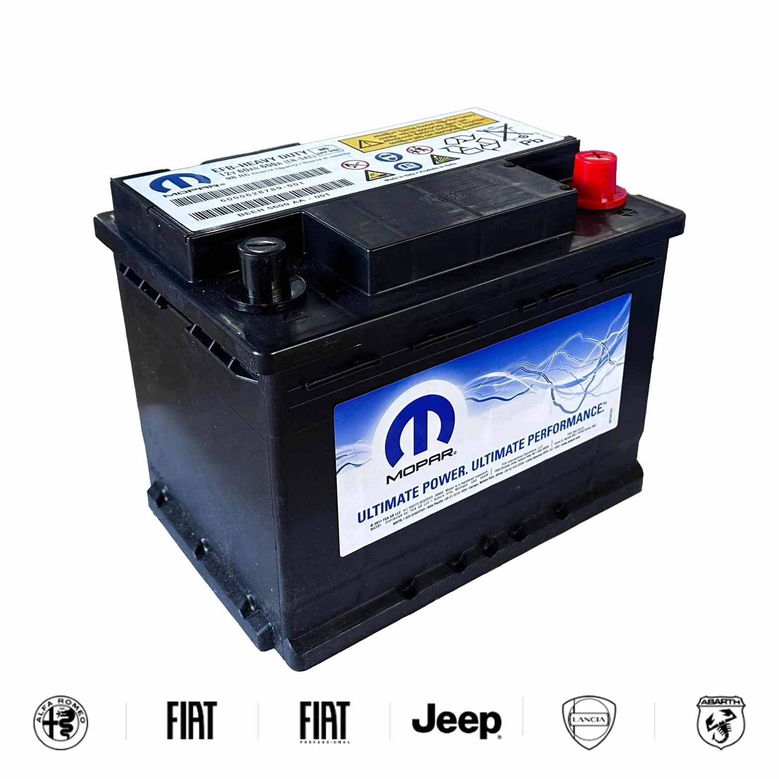 Bateria Auto 60Ah EFB 600A Start & Stop do FIAT, ALFA ROMEO, LANCIA, JEEP
