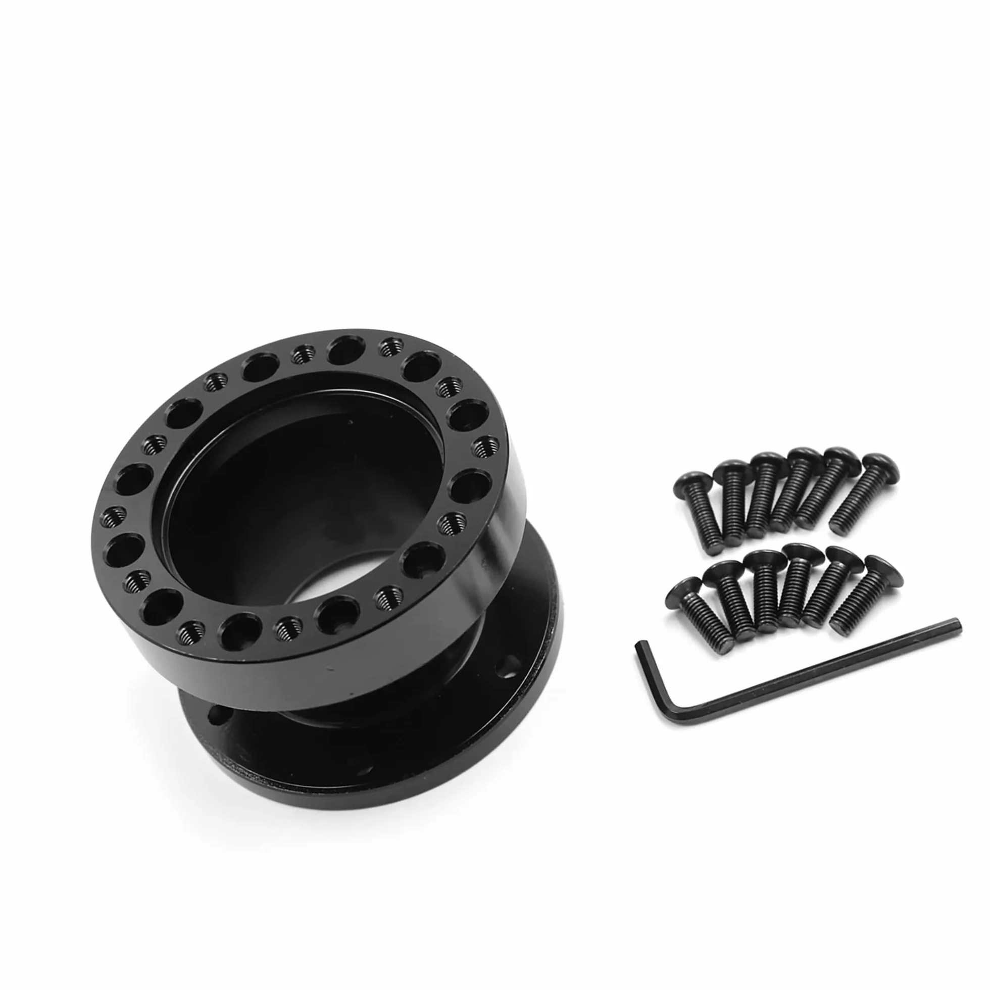 ABSOPRO Altezza Sterzo Ruota Mozzo Adattatore Distanziale 51mm Alluminio Lega Nero