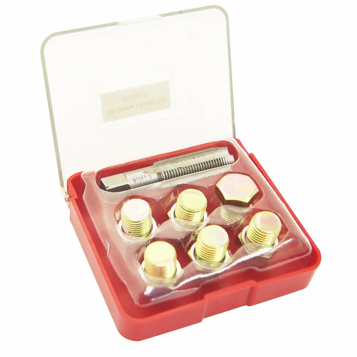 TOPWAY 7 Pezzi Kit di Riparazione Filettatura Tappo Scarico Olio Auto M15X1.5