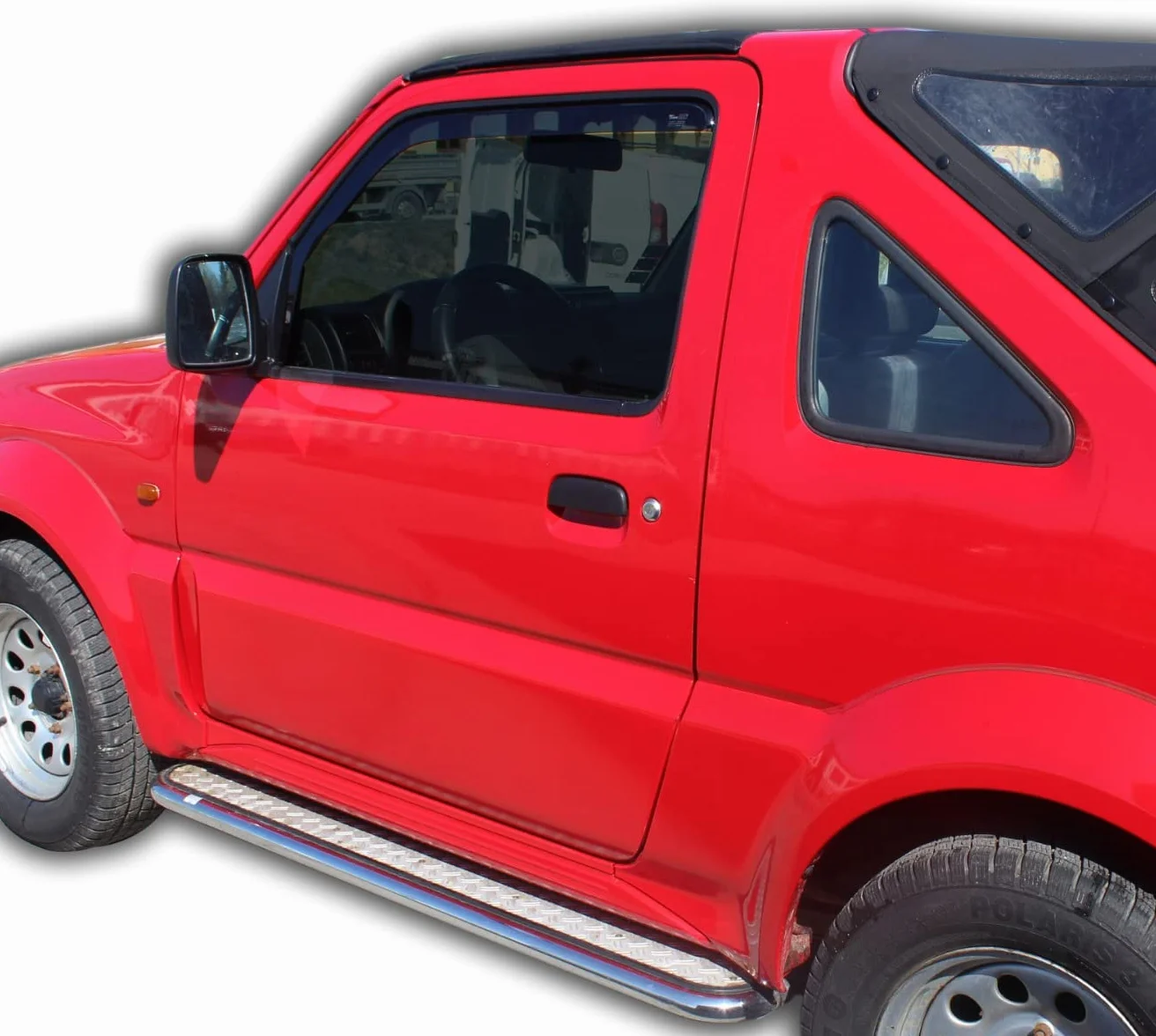Deflettori d'Aria Suzuki Jimny 1998-2018 Set 2 Pezzi Nero Fumé Heko