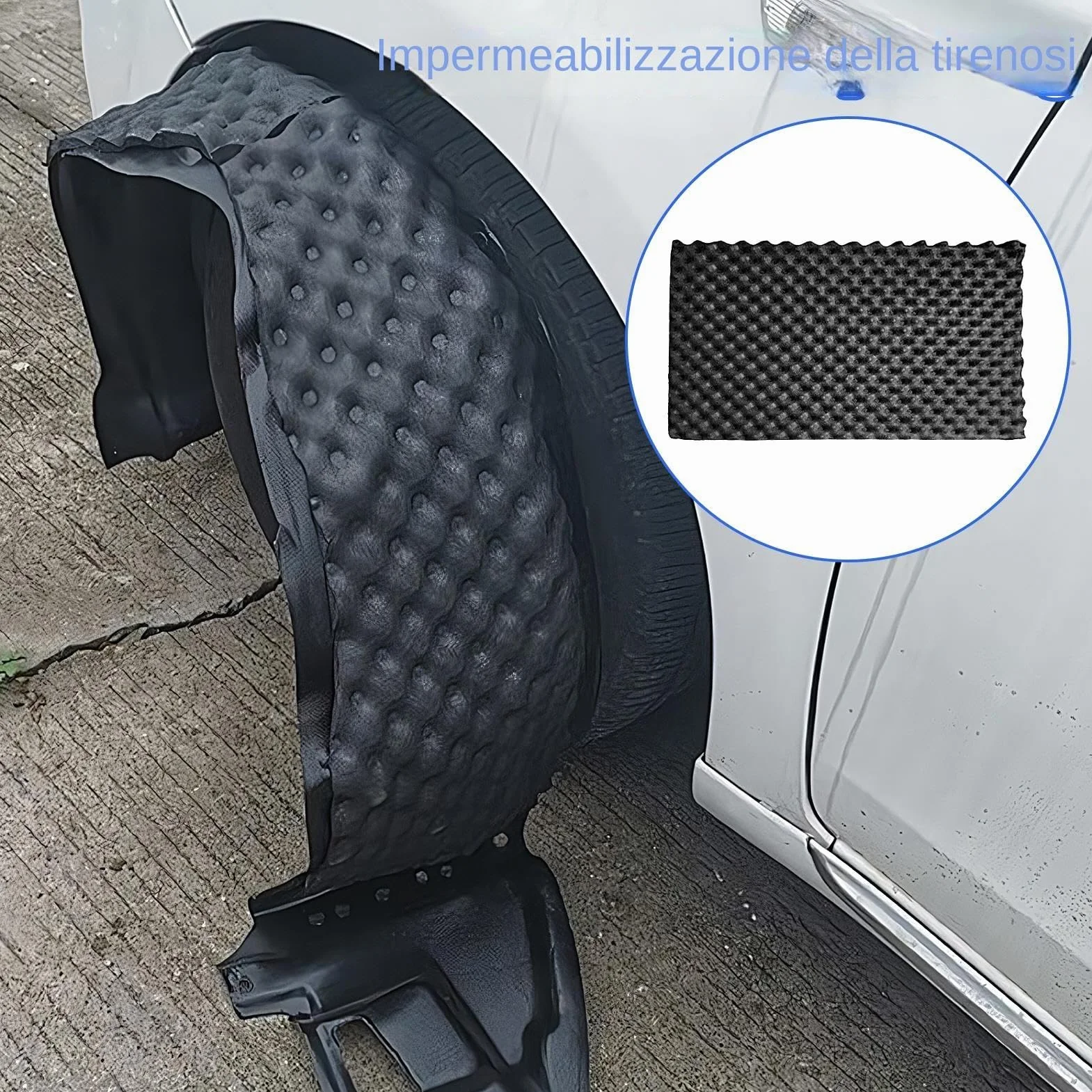 Schiuma fonoassorbente, tappetino isolante fonoassorbente termico per auto - Isolamento acustico per isolamento termico e acustico per auto | Schiuma resistente al calore per cofano auto,