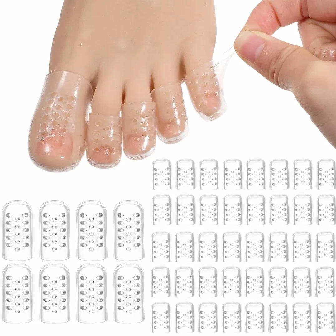 Protezione Dita Piedi Silicone 40 Pezzi, Proteggi Alluce, Traspirante Copri Alluce Calli
