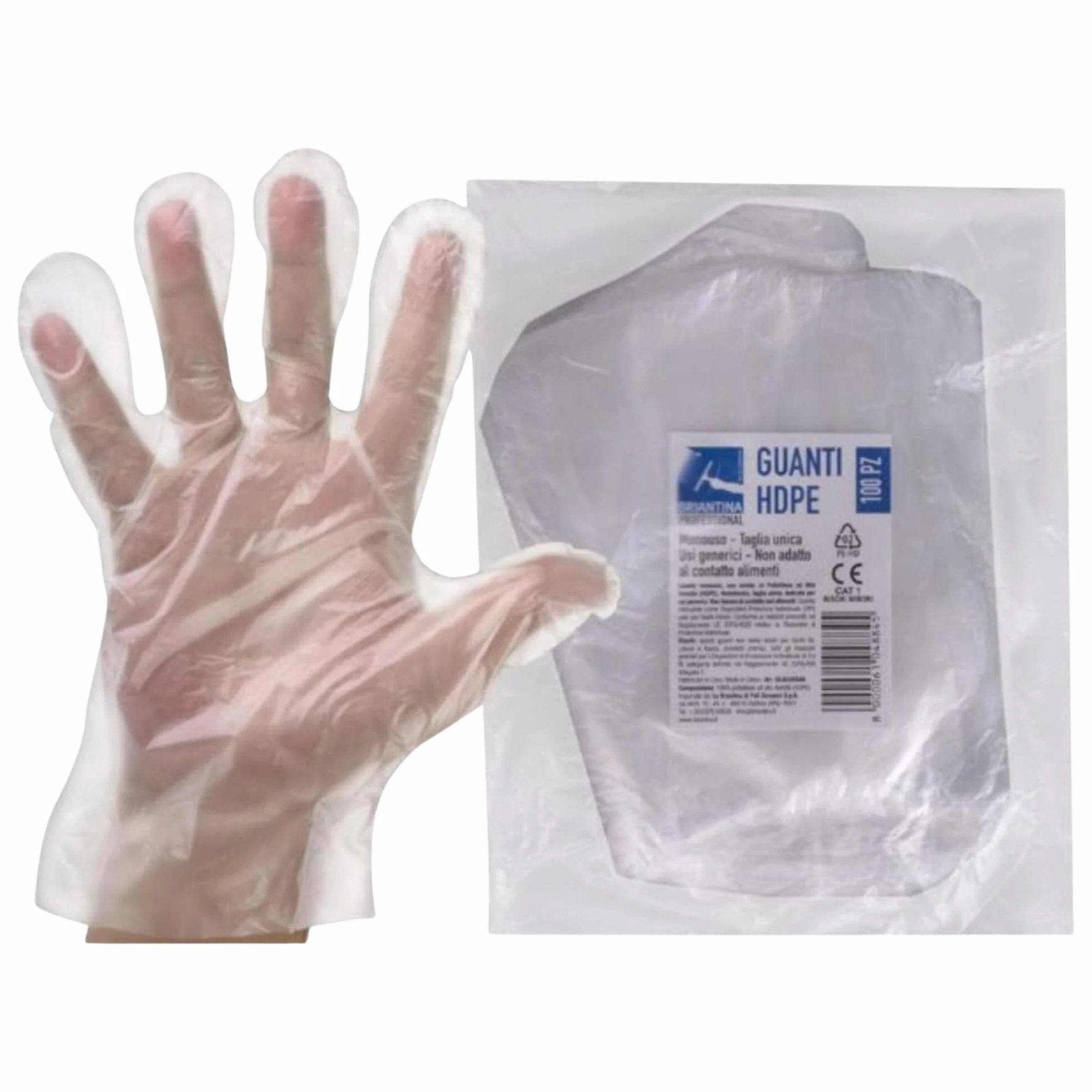Detergente VETRI Extra Profumo 580ml 6 Trigger + Panno Lattice 30x30 + 100 Guanti HDPE