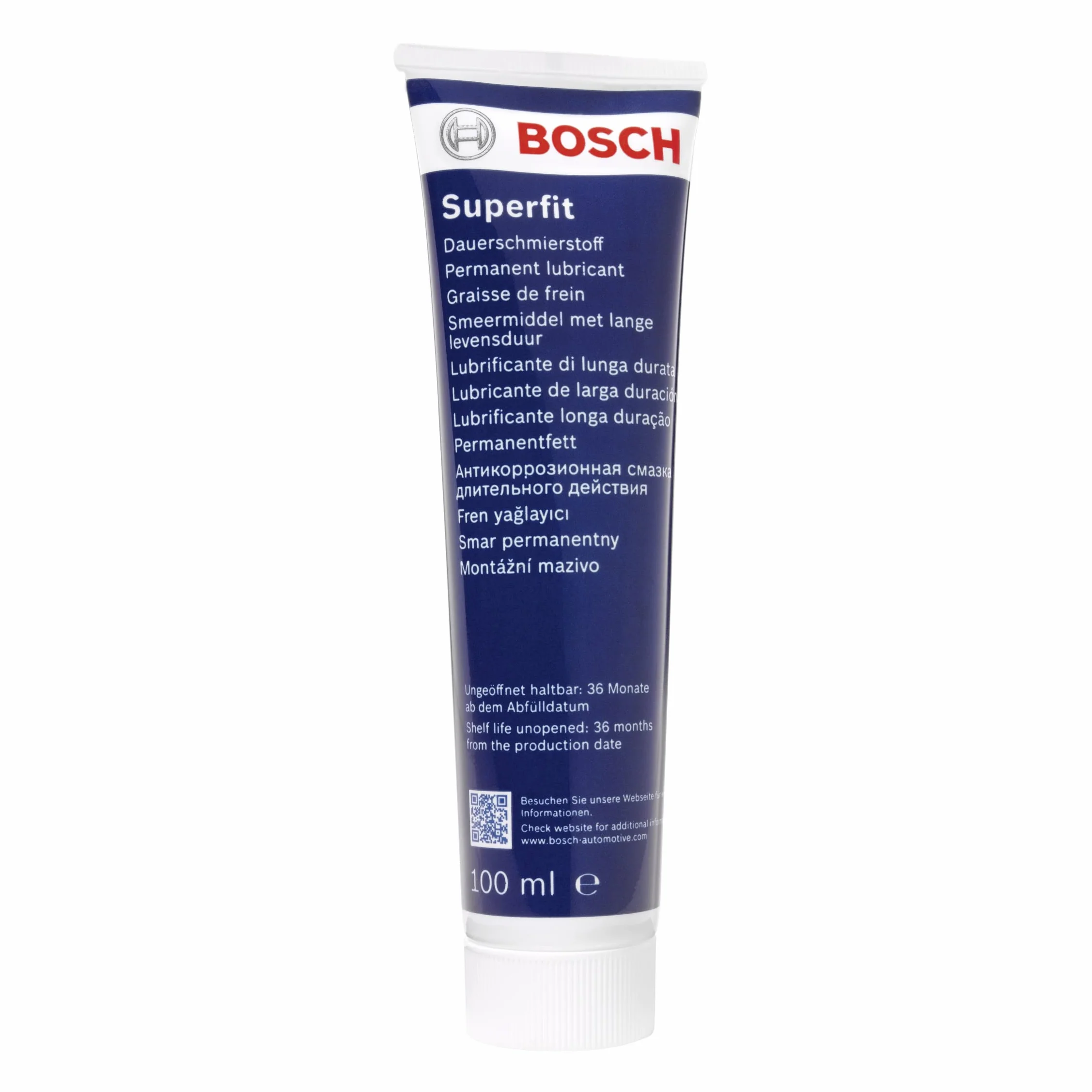 Bosch SF-100 - Lubrificante di montaggio Superfit - lubrificante ad alte prestazioni per freni a disco e a tamburo - tubo da 100 ml