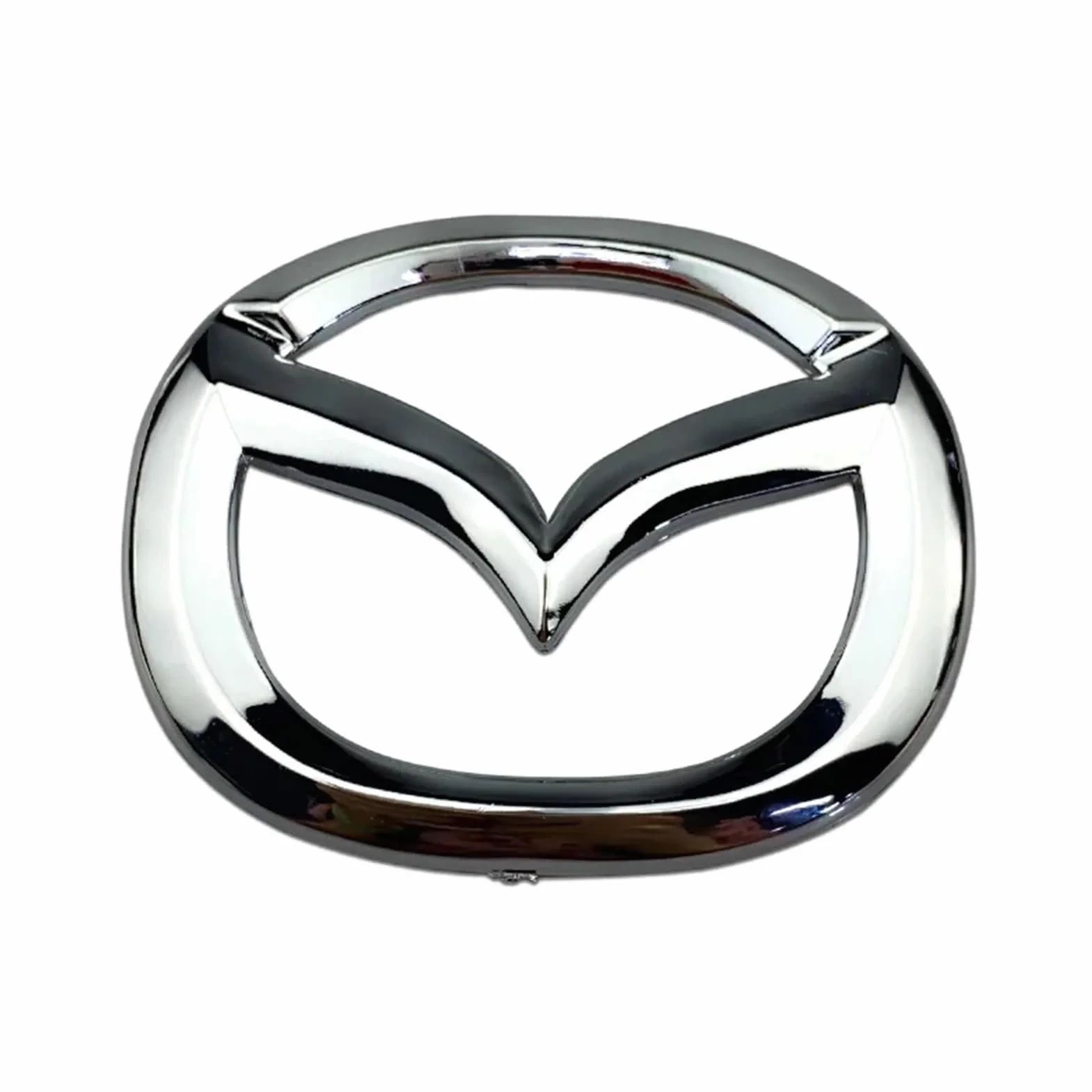 Misura for Mazda CX6 CX9 CX7 RX7 MX5 CX5 CX3 Protege Distintivo Interno Decalcomanie Decorazione ABS Auto Volante Emblema Adesivi Copertura(Silver)