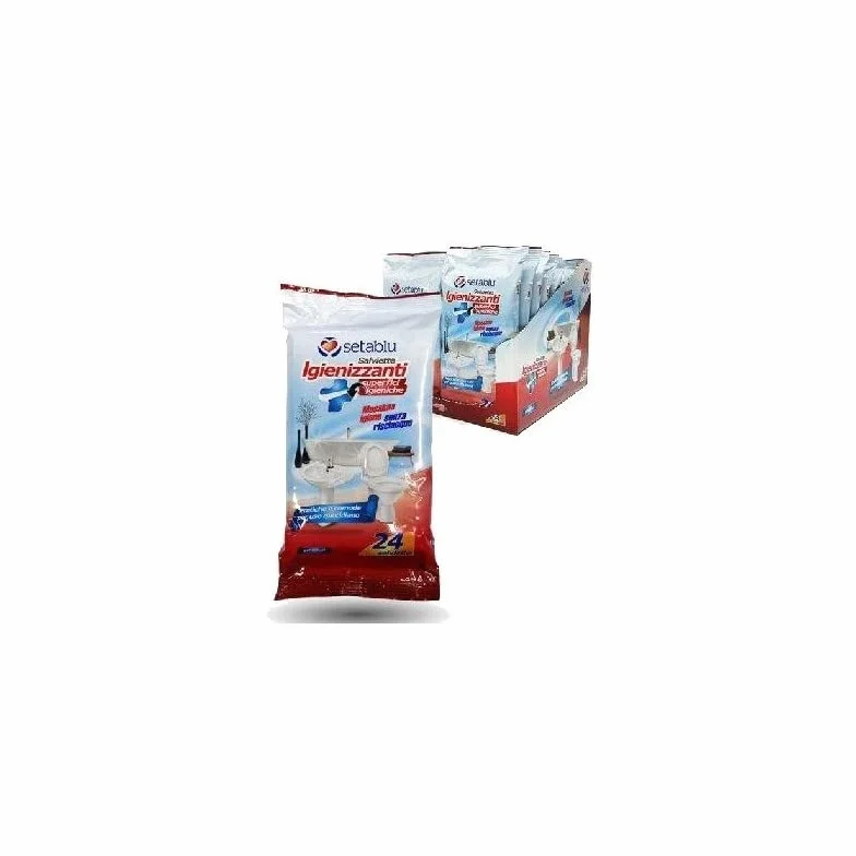 Set da 4 Pezzi Salviette Igienizzanti Superfici Bagno 96 Salviettine Senza Risciacquo