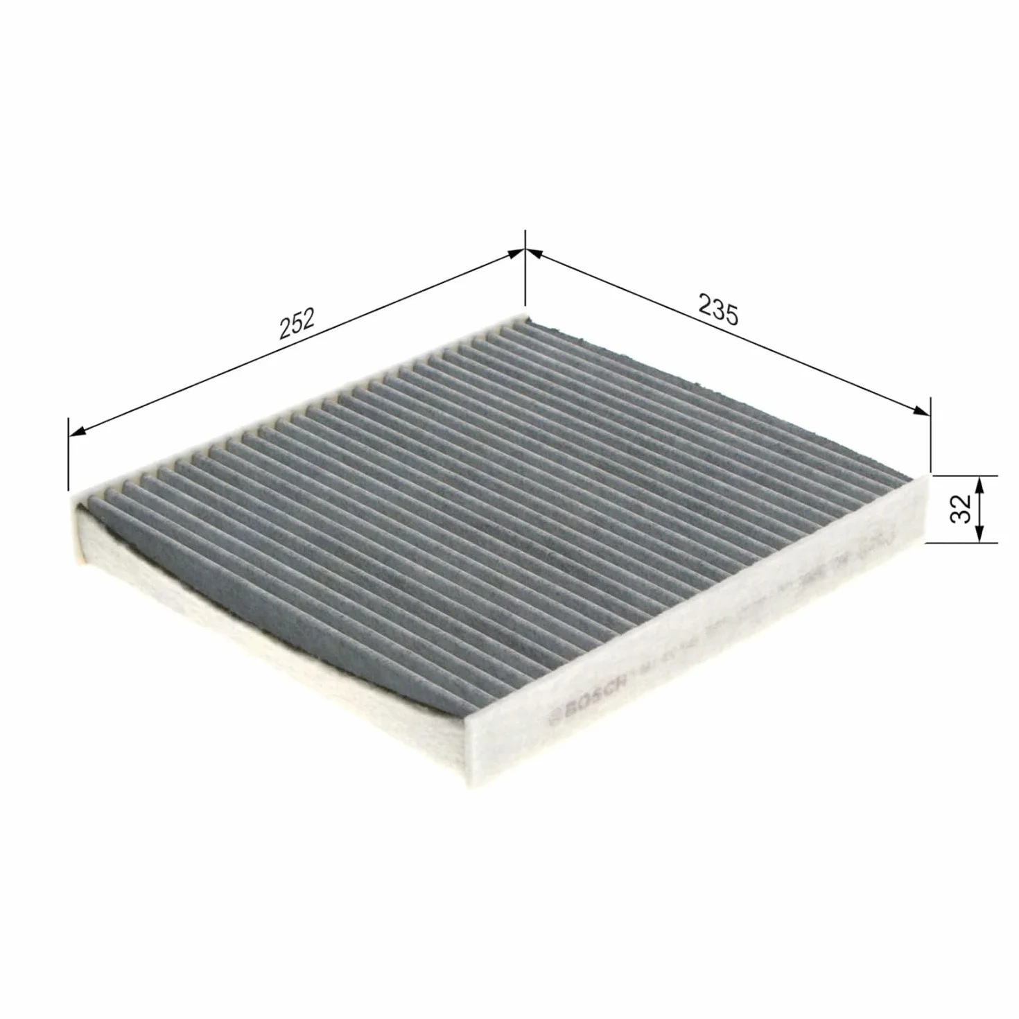 Bosch Filtro Abitacolo ai Carboni Attivi R2543, Filtro di Ricambio