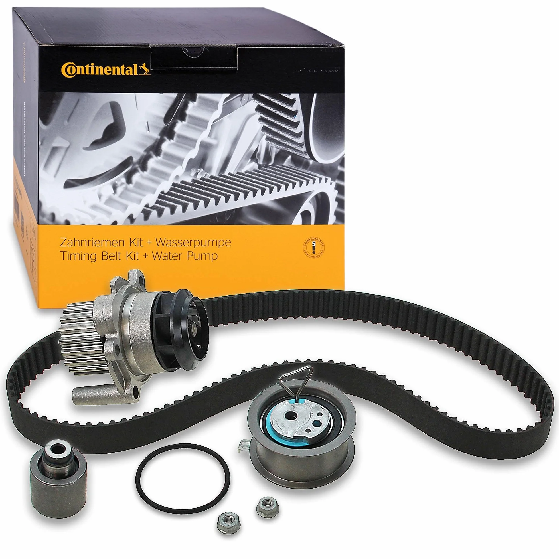 CONTITECH CT1028WP3 Kit cinghia distribuzione pompa acqua N° denti: 120 30 mm con guarnizione Compatibilità con VW Golf V Hatchback 1K1 POLO 9N TOURAN 1T1, 1T2 Transporter V Van 7HA, 7HH, 7EA, 7EH