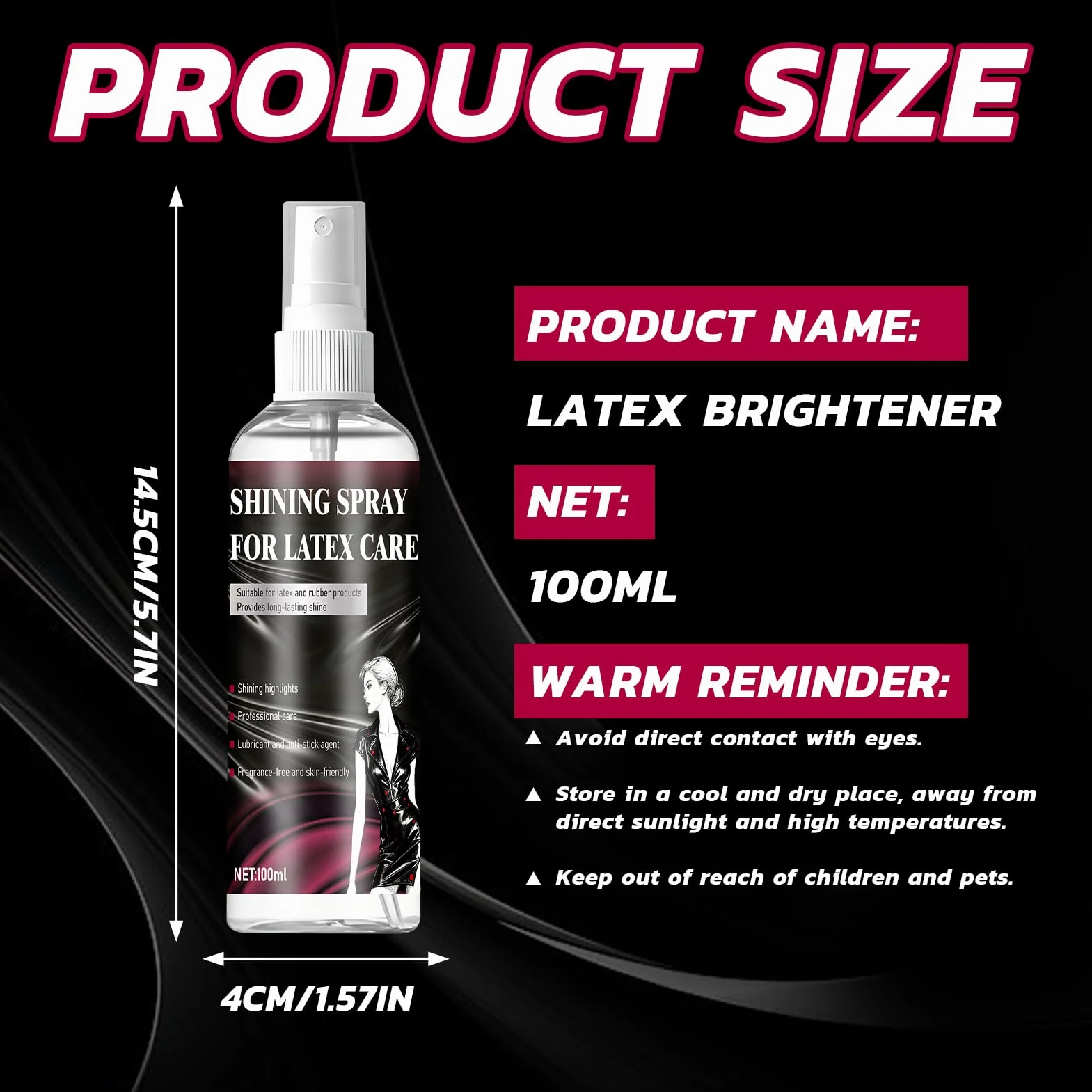 Perfect Latex Shine Polish High Gloss Lubricant for Latex Rubber Care
