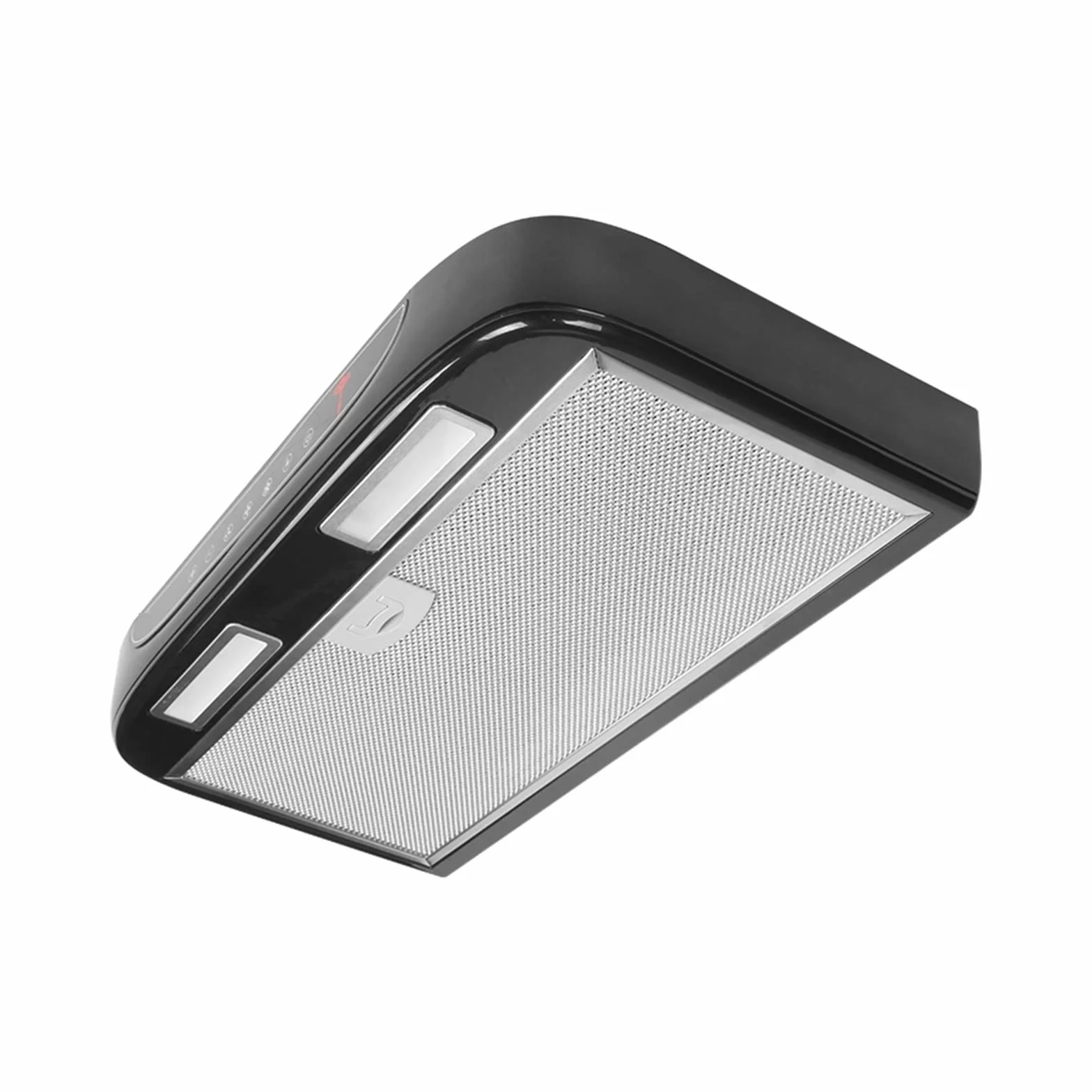 Cappa da Cucina Nera con Rete in Acciaio Inossidabile a Luce LED for Camper Roulotte