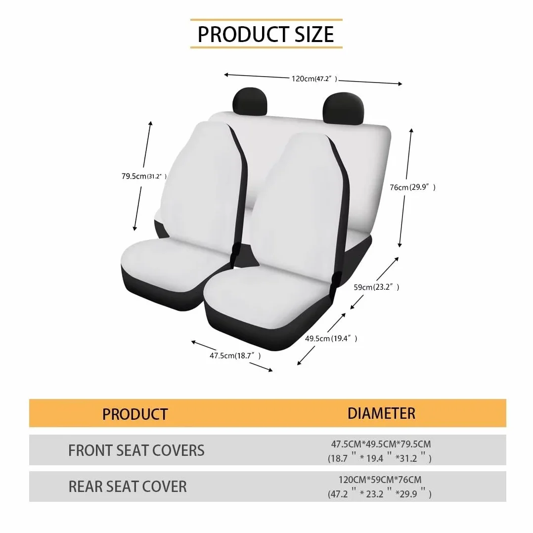Belidome Set completo di 6 coprisedili per auto, motivo tribale azteco sud-occidentale, imbottiture per cinture di sicurezza, per donne e uomini, decorazione per auto