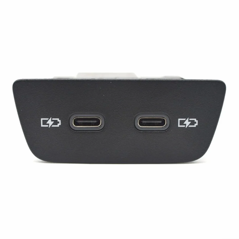 Pannello di ricarica USB-C Per ID3 Per 8 T-Cross Per T-ROC Per Polo con OEM 2G6035718 Interfaccia di Ricarica Auto Due Porte