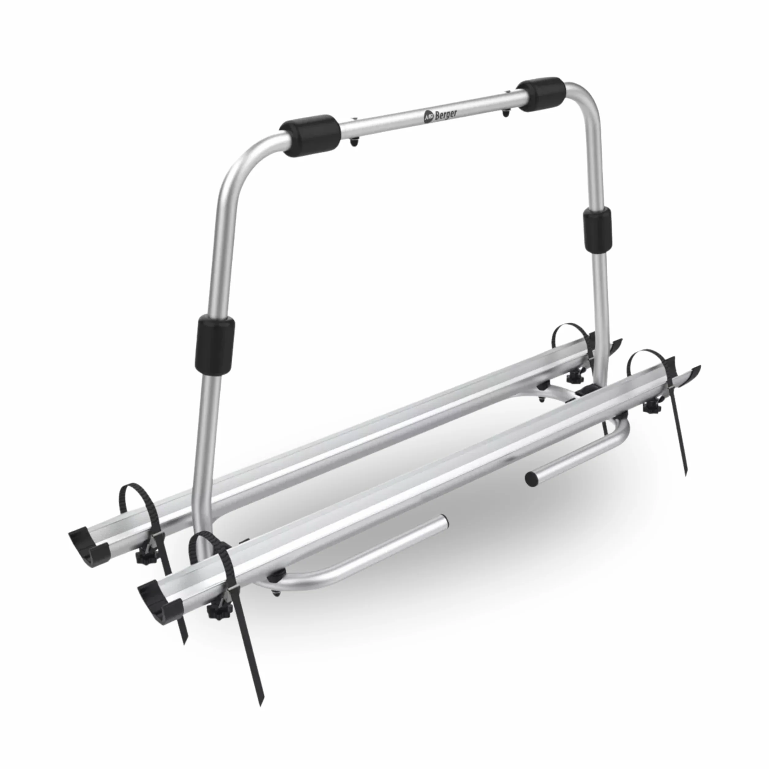 BERGER Super XL | Portabici Auto Camper in Alluminio - Gancio di Traino per 2 Biciclette, adatto a Biciclette Elettriche, r-bike e Mountain Bike - Porta Bici da Auto Pieghevole e Facile da Montare