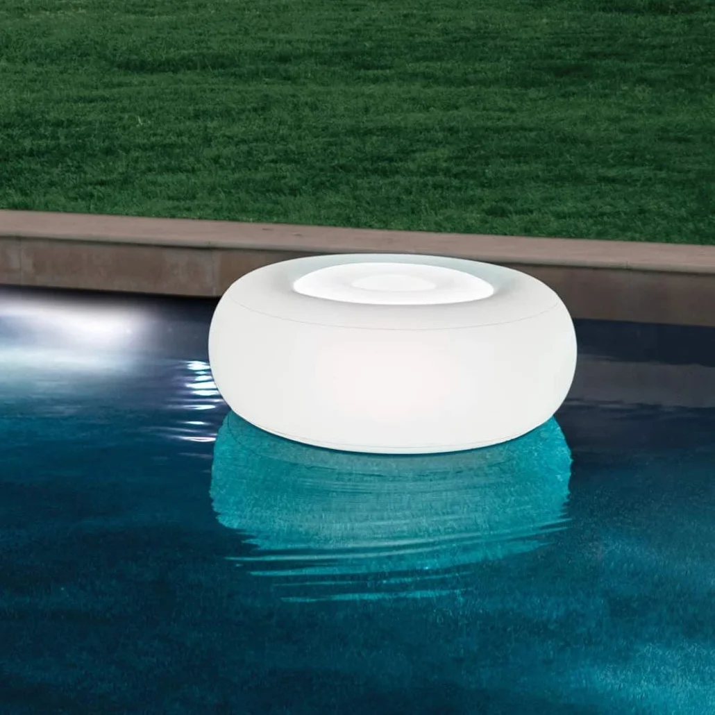 Intex 68697 Poggia Piedi Luminoso con Batterie Ricaricabili 86x33 cm