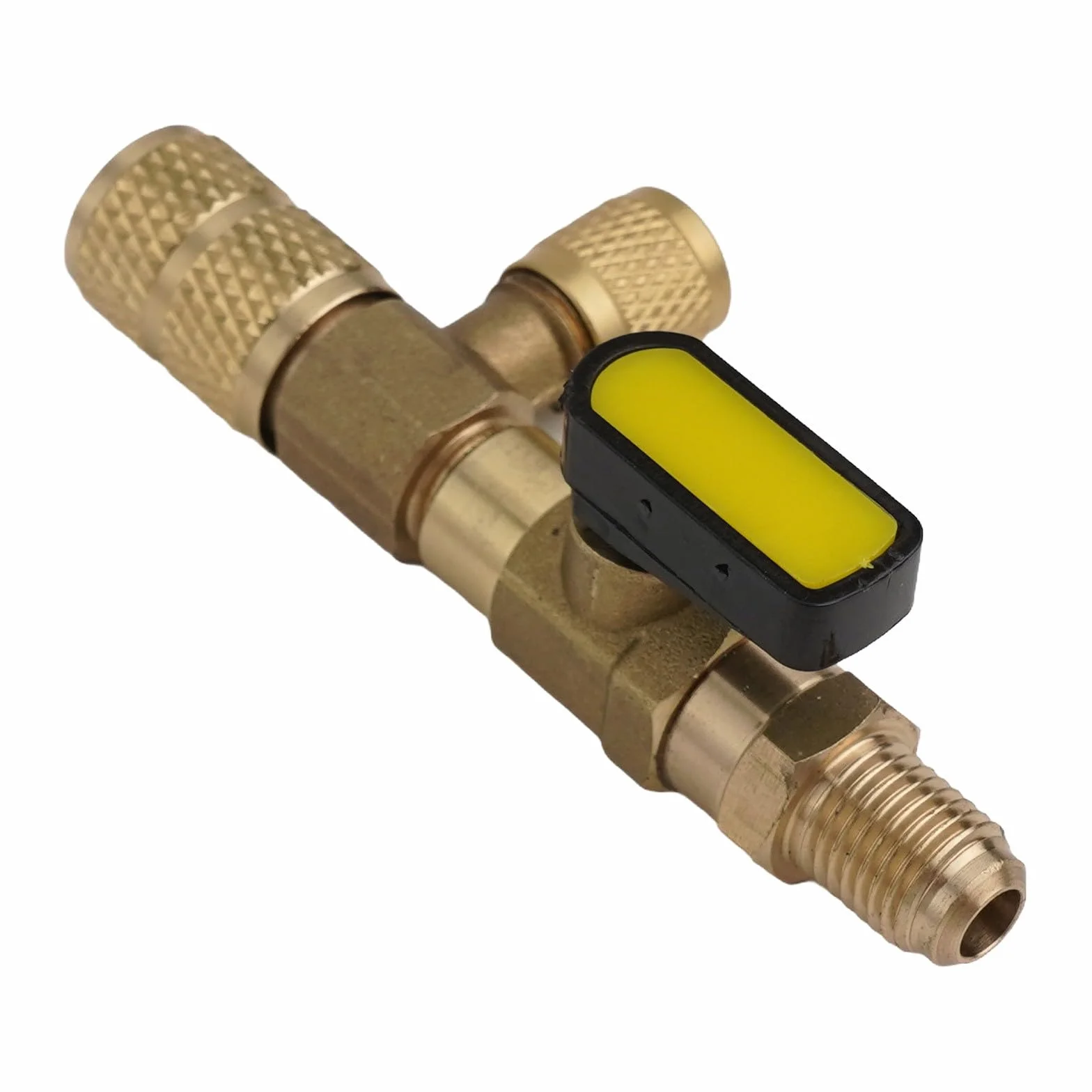Kit di montaggio con doppio adattatore SAE 1/4 e 5/16 pollici per condizionatori d'aria HVAC R12 R22 R404 R407 R410 R32