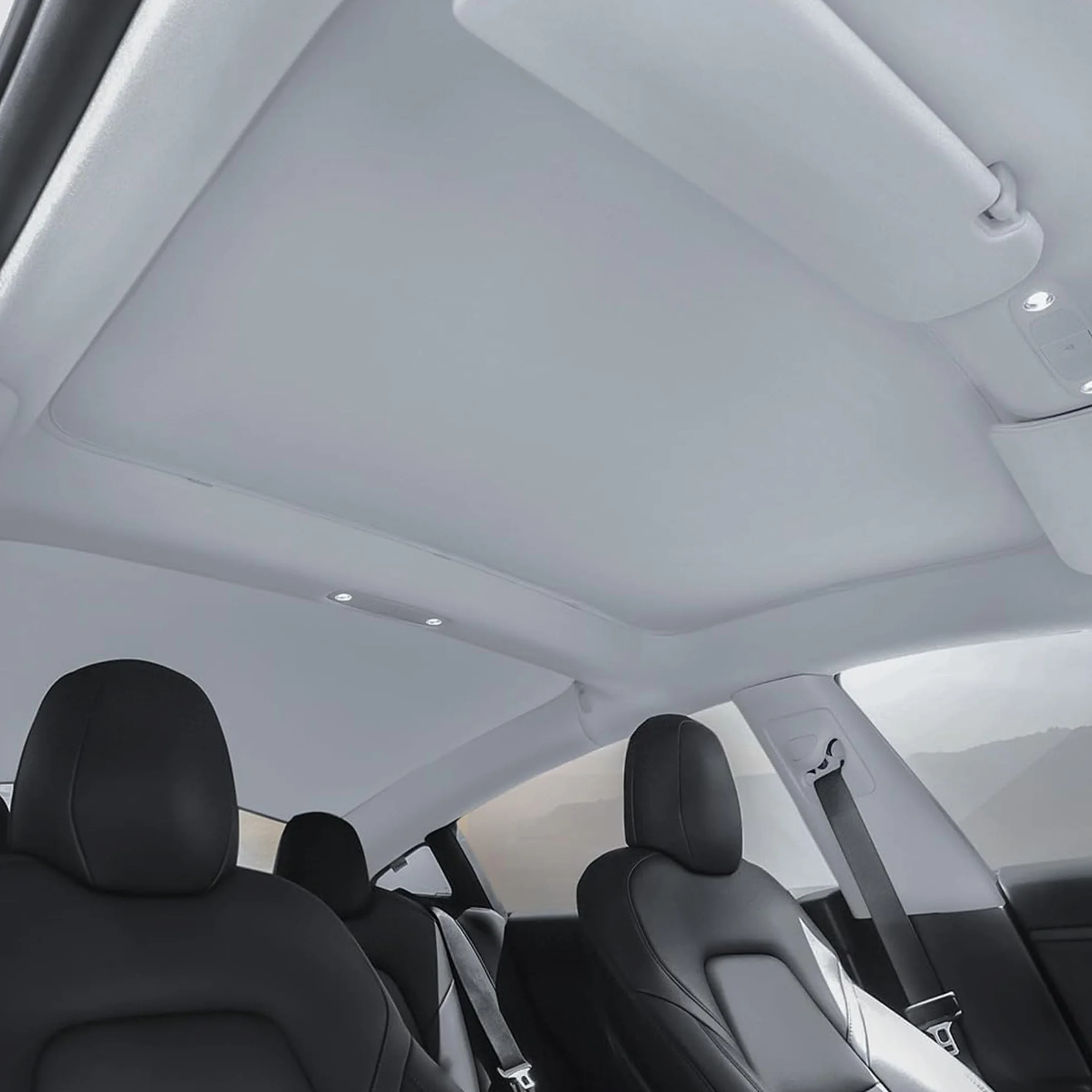 TOPABYTE Tetto Parasole per Tesla Model 3 2021-2023, Tetto Apribile in Vetro Isolamento Finestra Protezione UV e Calore, Tetto Parasole a Doppio Strato Beige (Prodotto da US/DE)
