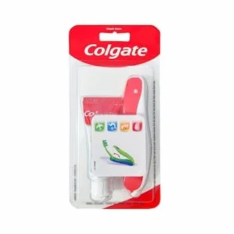 Colgate Kit da viaggio portatile con spazzolino morbido e dentifricio Total 20 ml