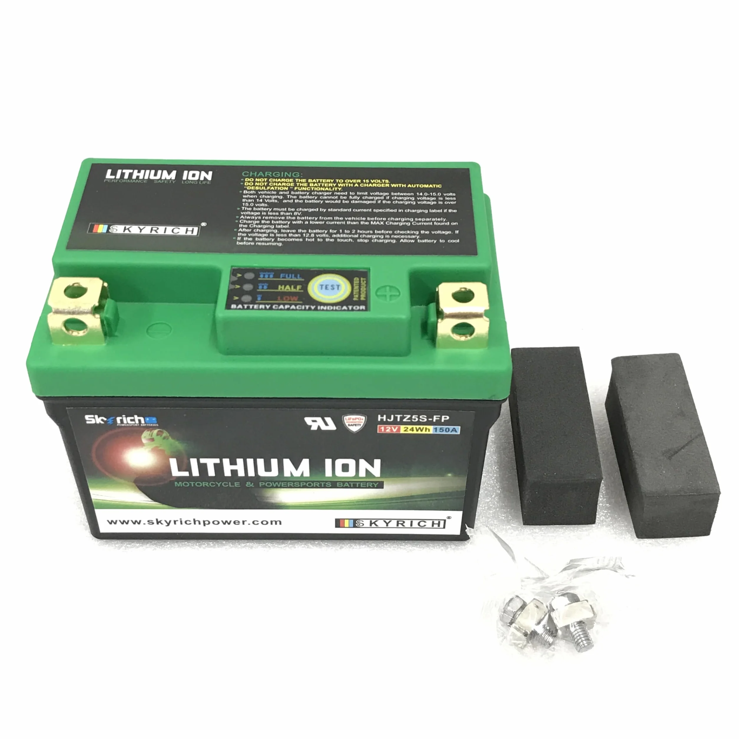 Skyrich HJTZ5S-FP Batteria ricaricabile industriale Litio 12 V 24 Wh 120 A
