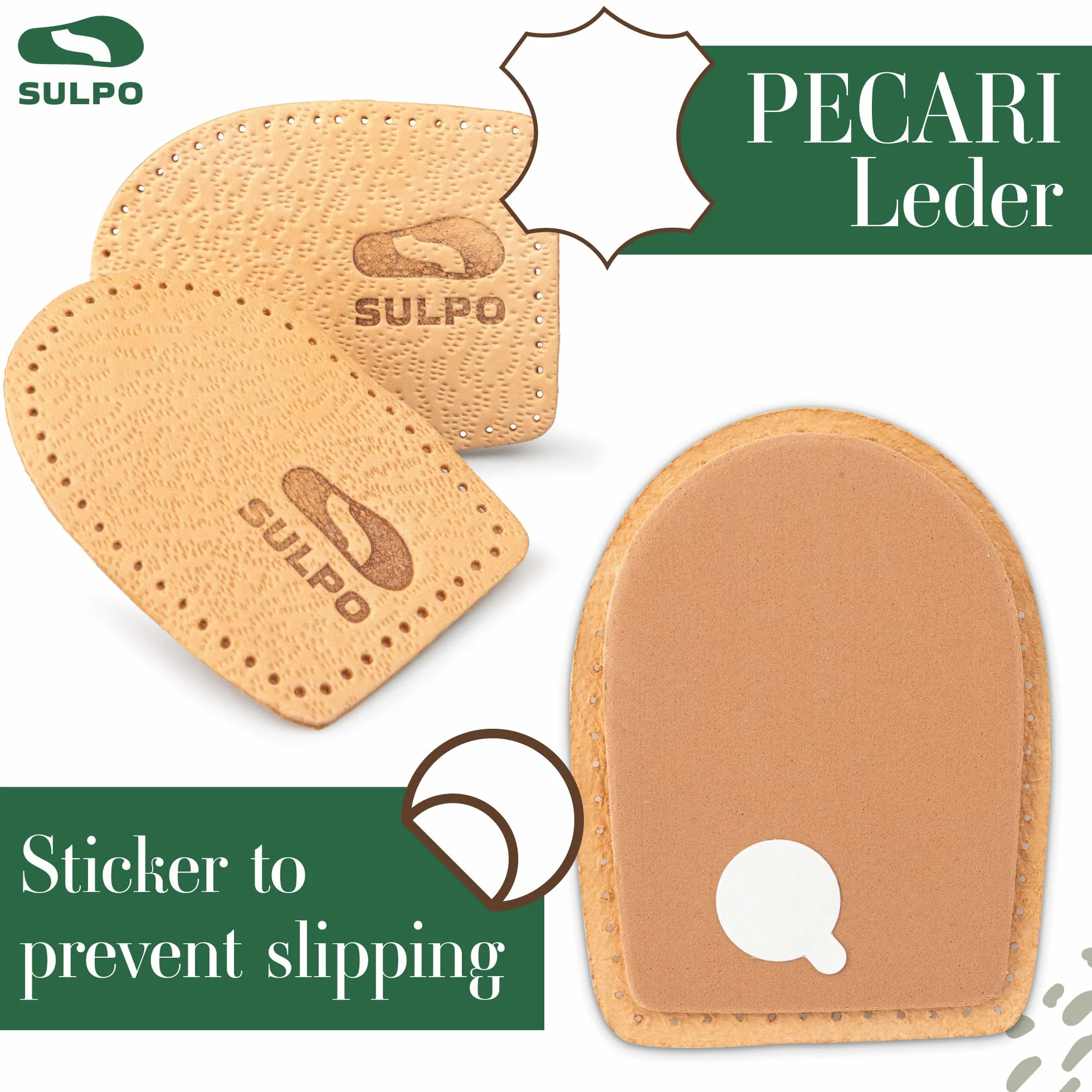 Solette con rialzo per tallone Sulpo 5 mm Beige 36-40