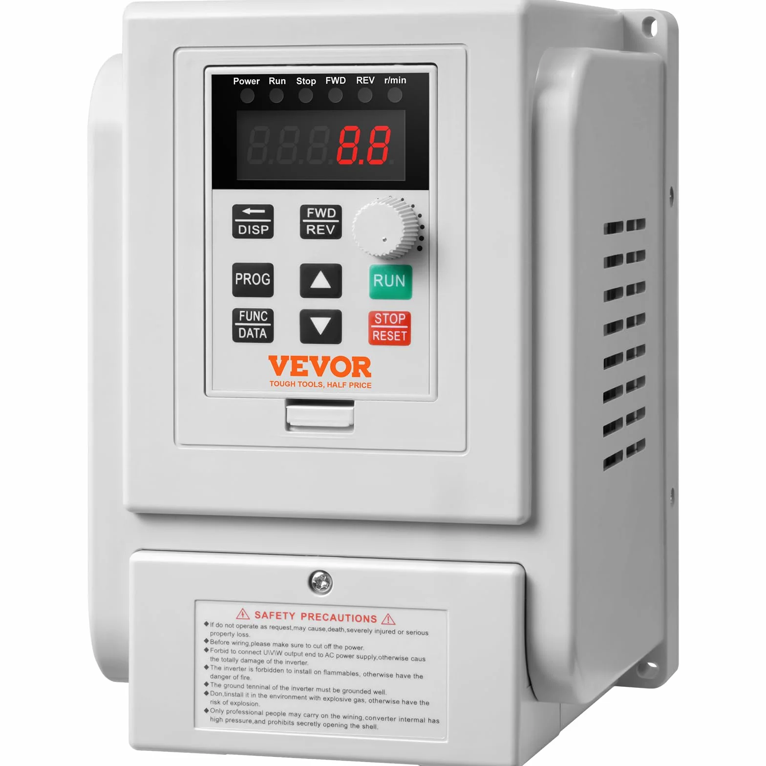 VEVOR Inverter Azionamento a Frequenza Variabile 4kW 5CV 18A 0-400Hz VFD Ingresso Monofase Uscita Trifase
