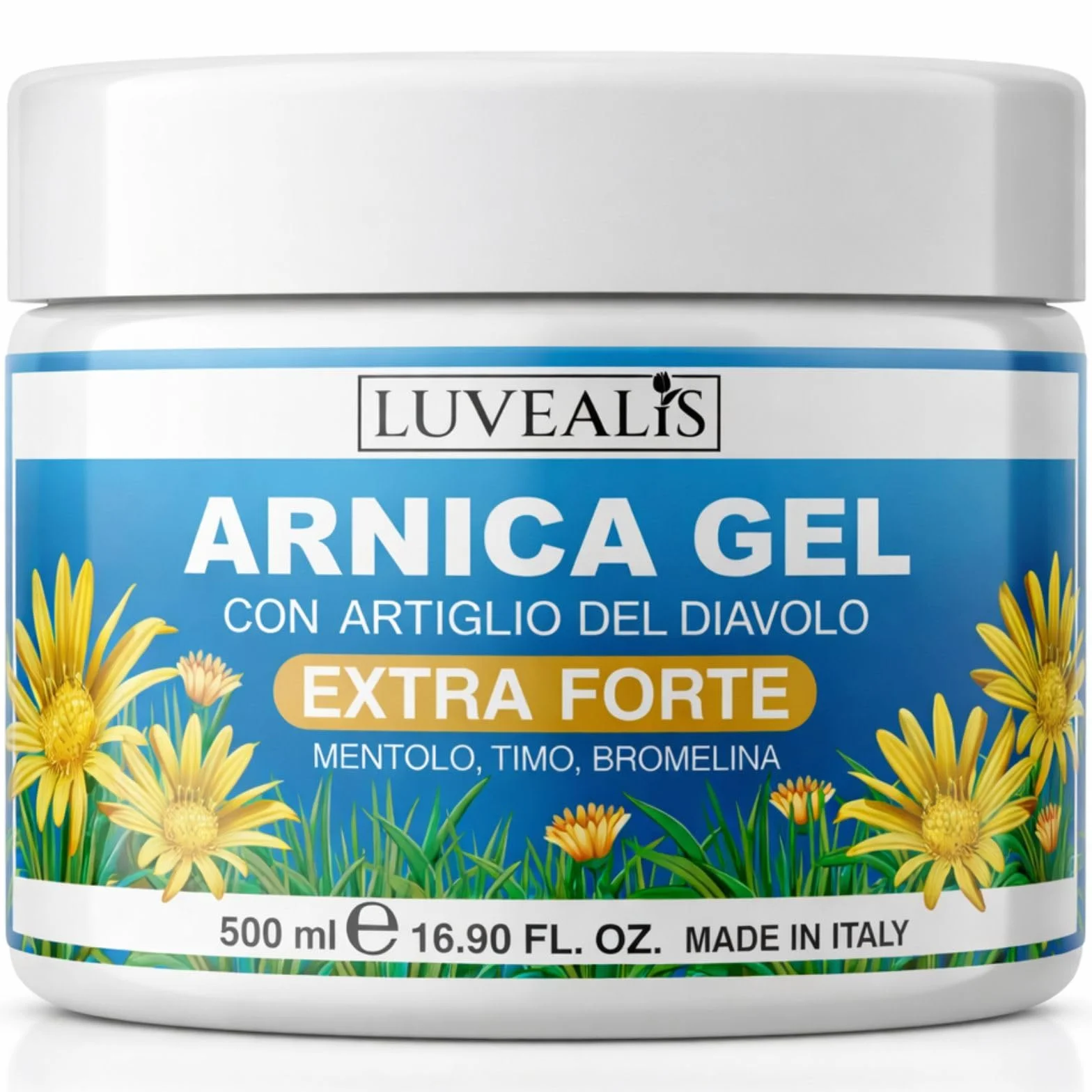 Arnica Gel Forte 500ml Extra Forte per Massaggi Muscoli e Articolazioni