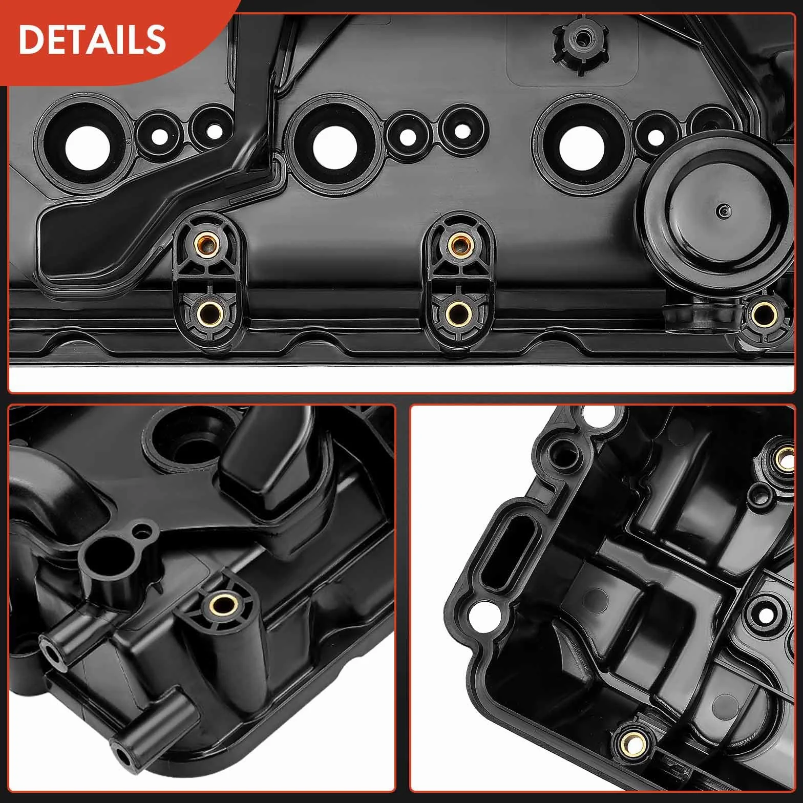 Frankberg Coperchio testata cilindri Compatibile con A4 8W2 8WC A4 Avant 8W5 8WD A5 F53 F5P A5 Cabriolet F57 F5E A6 4A2 A6 4G2 4GC Q5 FYB FYG Q8 4MN 4MT Replace# 059103470CA