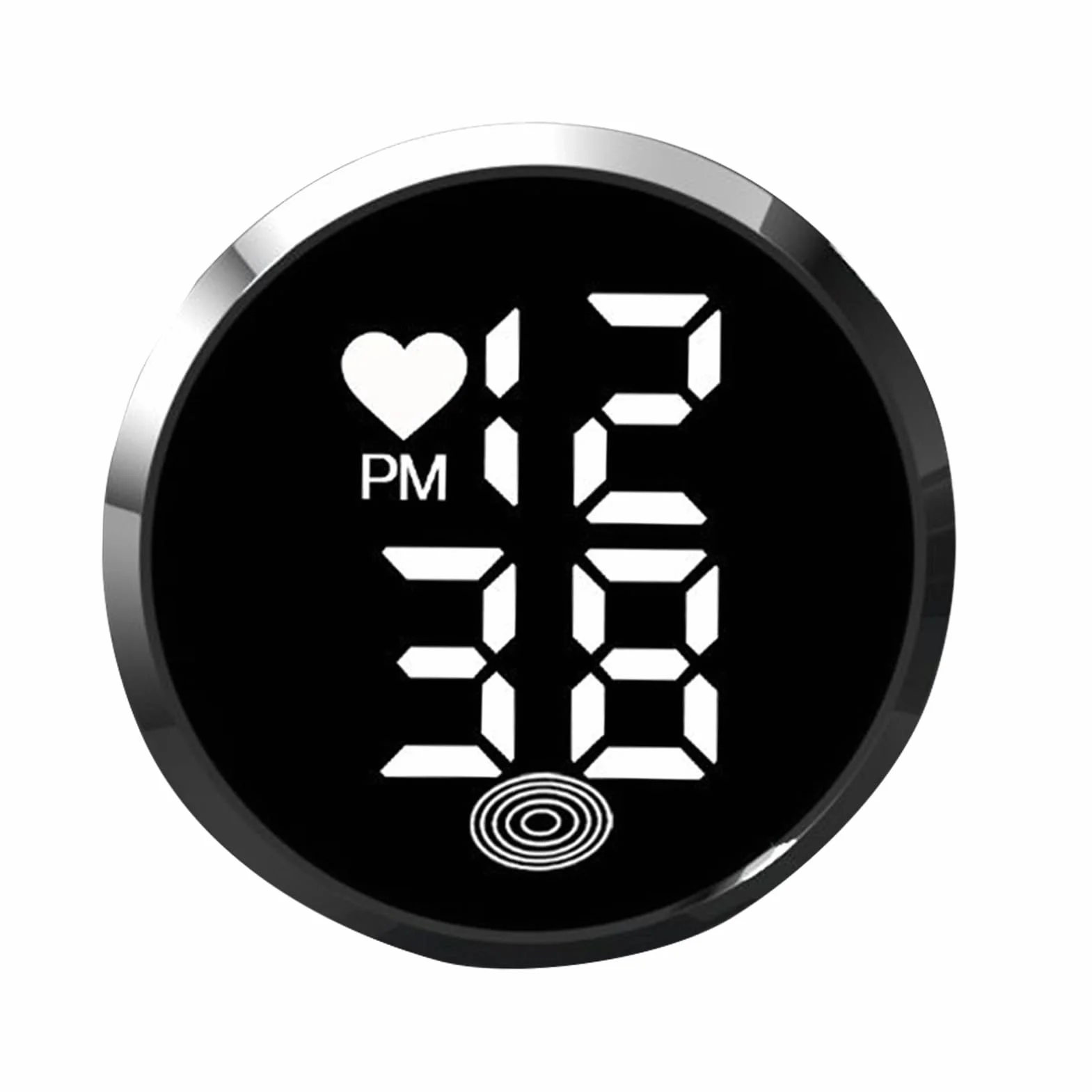 Orologi Da Cruscotto Per Veicoli | Orologio Digitale Adesivo Per Motocicli,Display LED Orologio Adesivo Per Autocarro Bicicletta Ventilazione Cruscotto