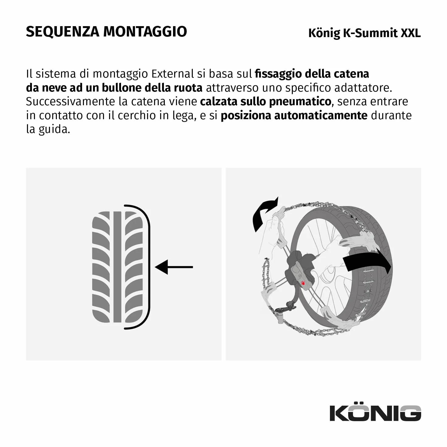 KÖNIG K-Summit XXL K66 - Catene da Neve omologate