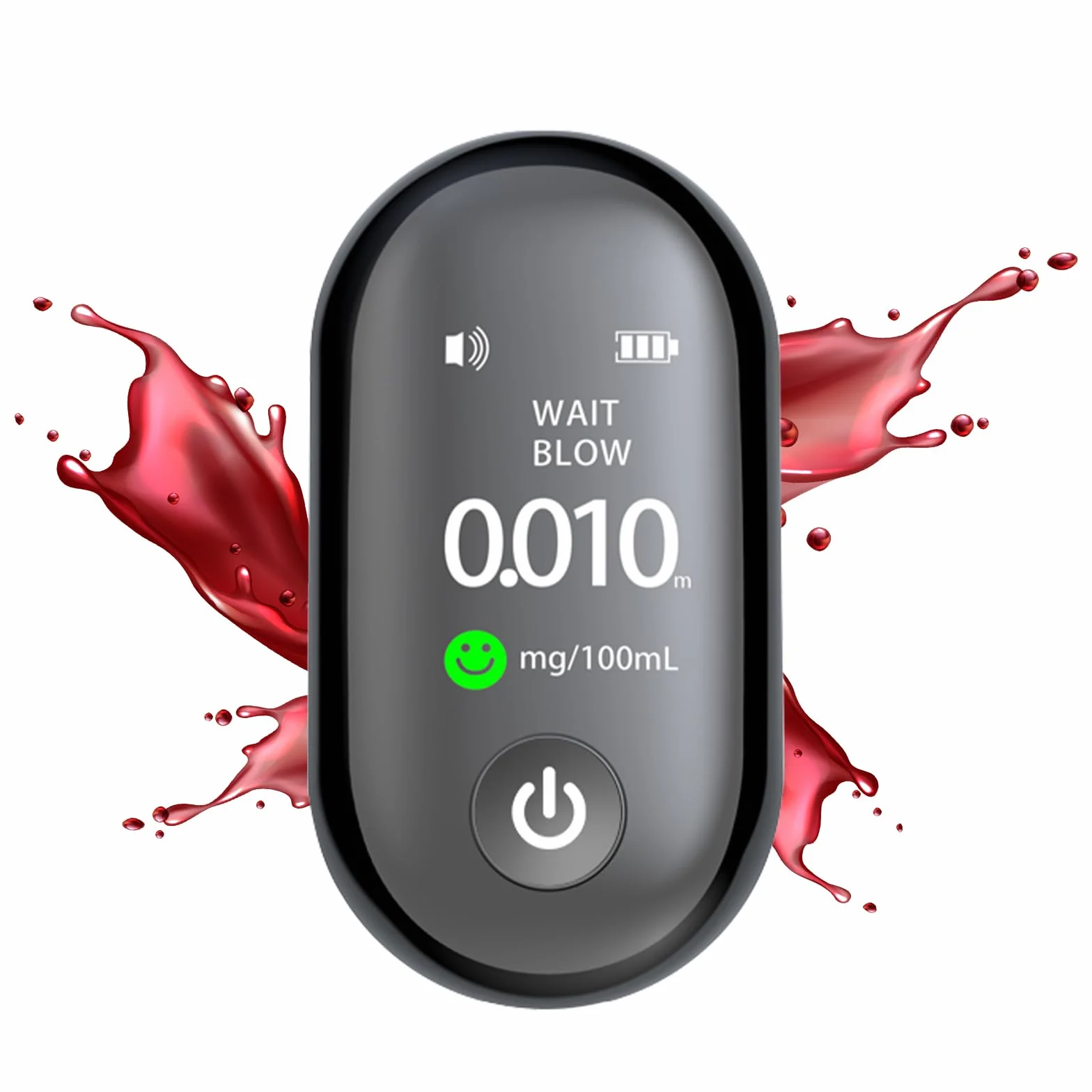 Etilometro Portatile Certificato Alcol Test con LED ad Alta Definizione e Chip ad Alta Sensibilità,Adatto per Uso Domestico e Professionale