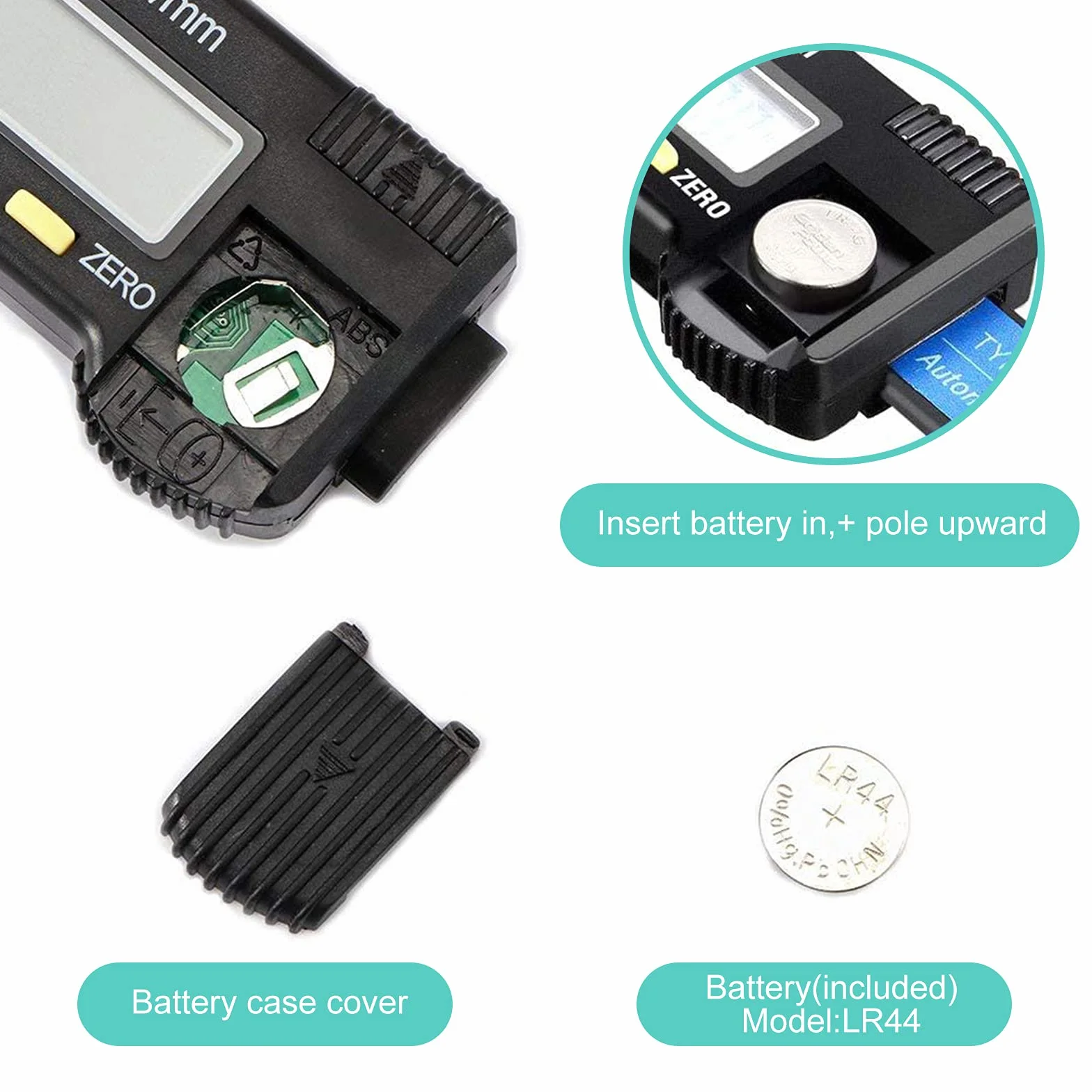 RUIZHI Digitale Misuratore di Profondità Battistrada 0-25,4mm LCD Display Pneumatico per Auto, Moto