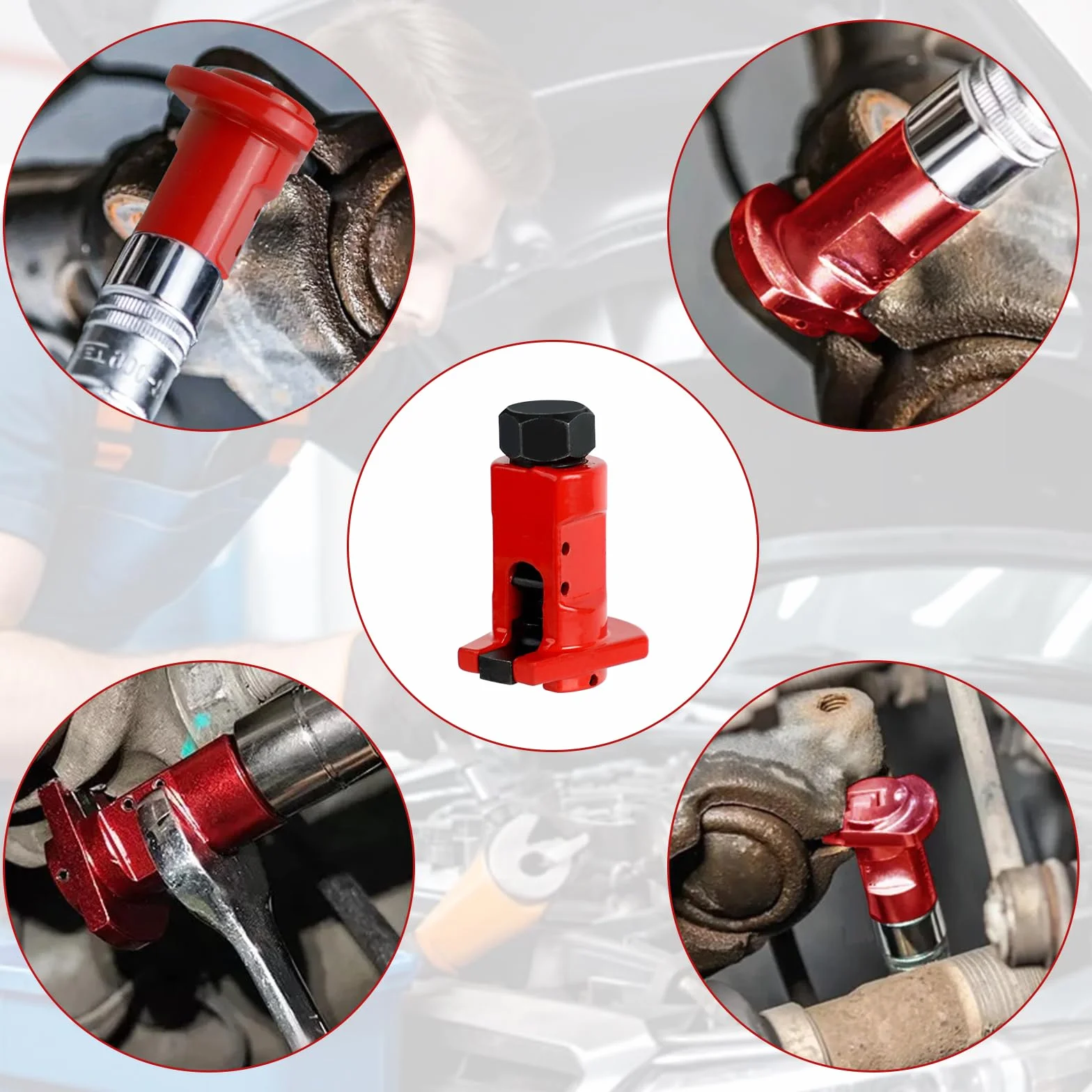PRZRAO Strumenti per ammortizzatori,4 x Strumenti per Cuscinetti Ruota per la rimozione dell'ammortizzatore e la Manutenzione del Veicolo, Strumenti per ammortizzatori