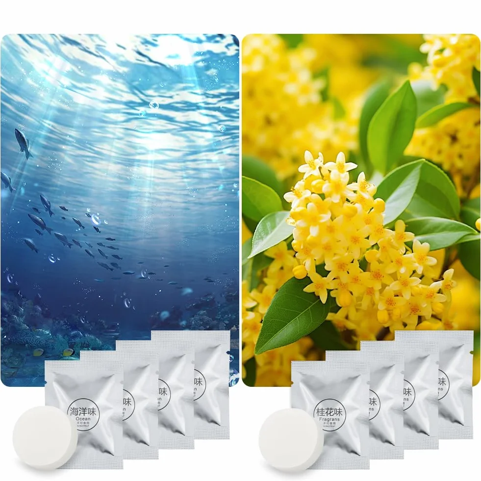 Deodoranti d'Aria per Auto Ricariche 8 Pezzi Pastiglie Solido Aromaterapia (oceano, osmanto)