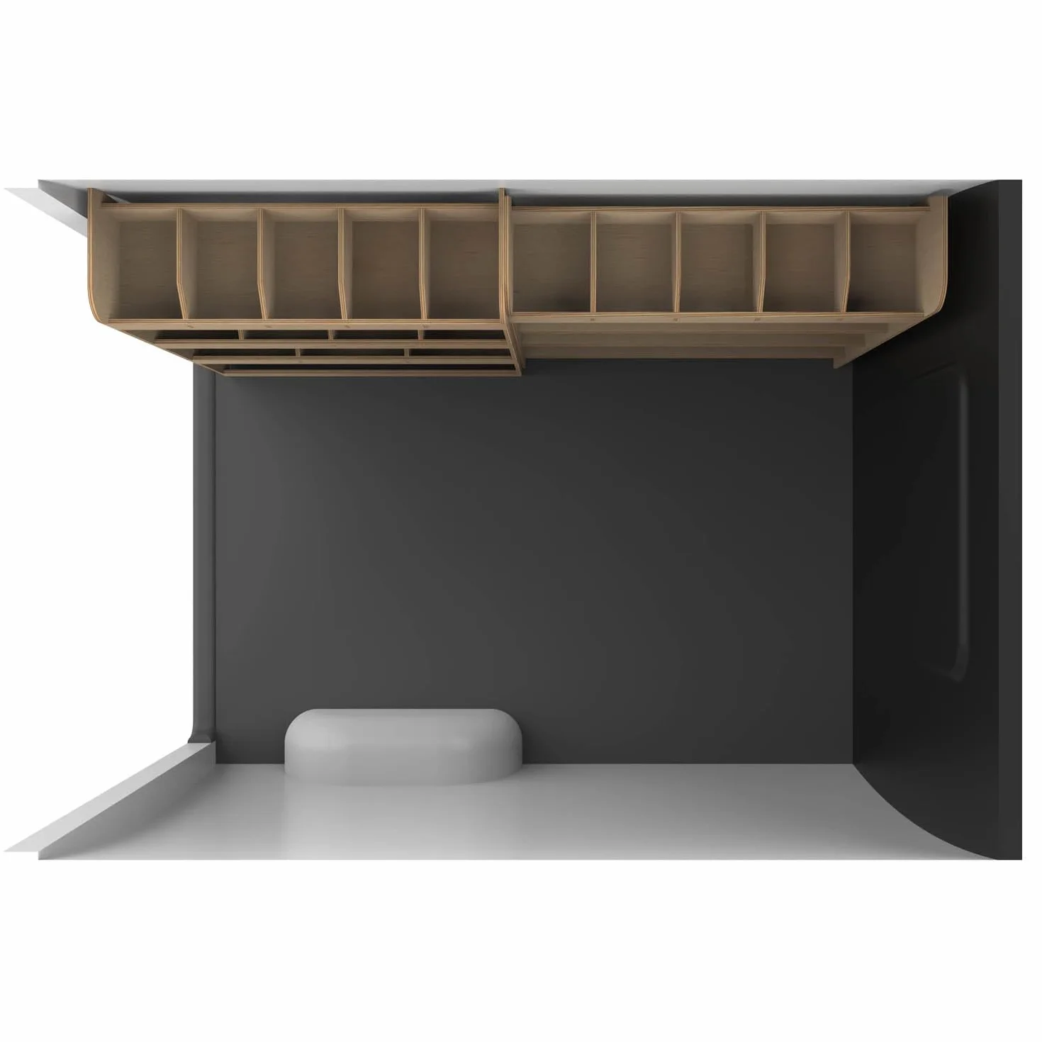 VANIFY Scaffali per Furgone Ford Transit Custom L1 2012+ Caja de herramientas Estantería trasera