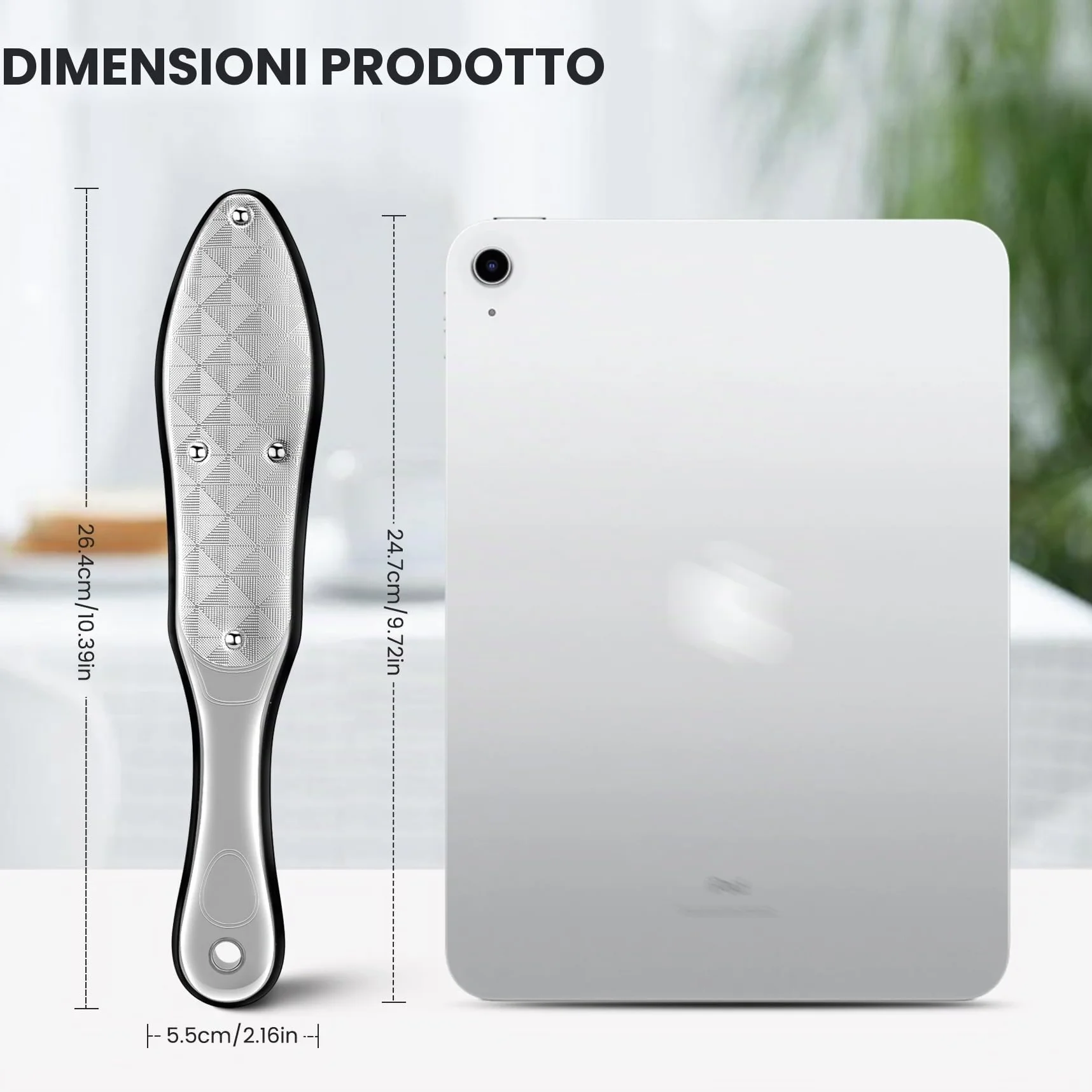 BEZOX Lima Per Piedi In Acciaio Inossidabile Professionale Attrezzi Pedicure Rimuovere Calli