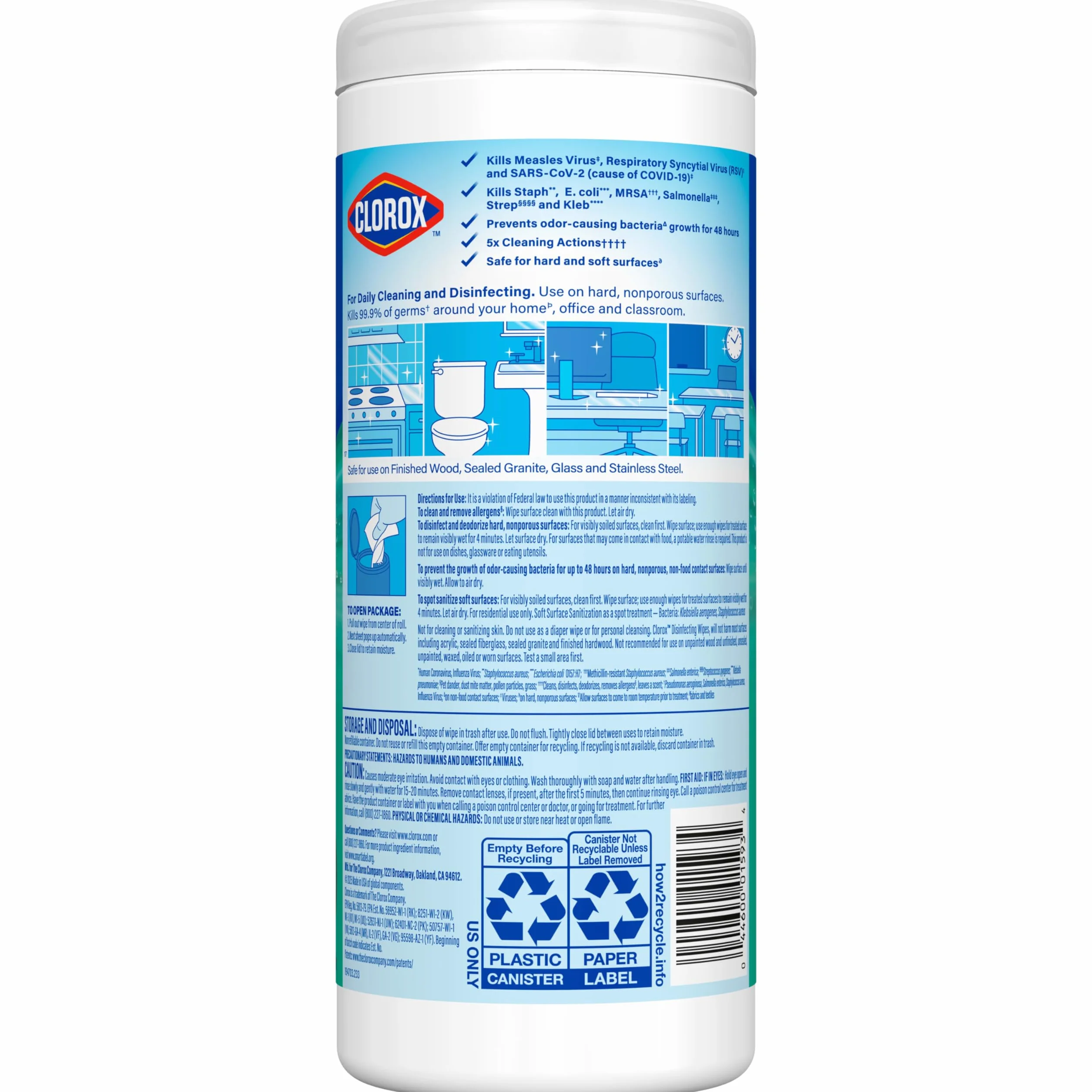 Clorox Salviette disinfettanti profumo fresco 35 pezzi