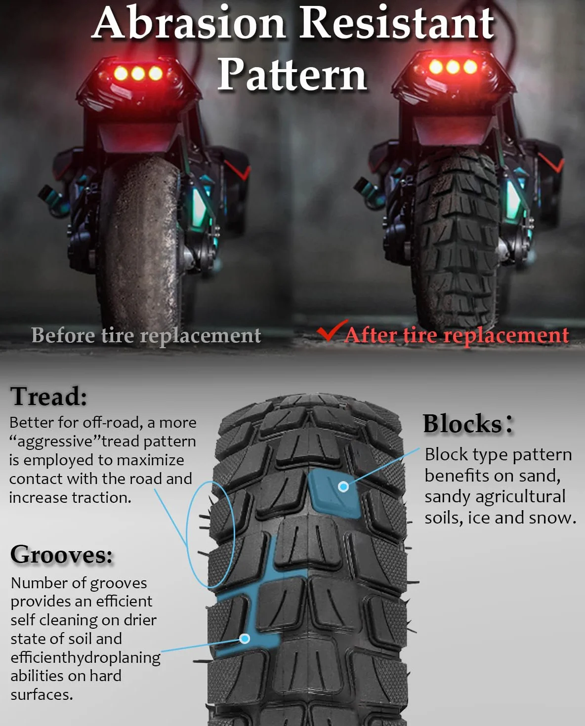 10x2.75-6.5 Pollici Pneumatici Interni ed Esterni Per Kugookirin G3, Speedway V2, Dualtron 3 e Altri Pneumatici Scooter, Universale con 10x2.70-6.5, 255x70, 70/65-6.5 Pneumatici originali