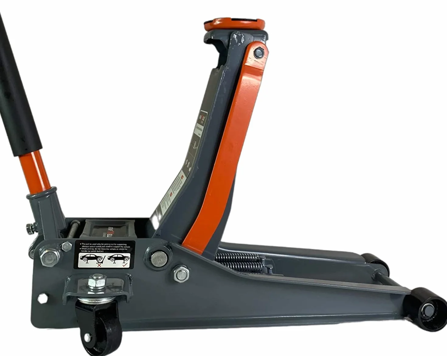 Cric Crick Sollevatore Martinetto Idraulico Professionale 4 T 4000 Kg Doppio Pistone Ruote Bidirezionali Auto