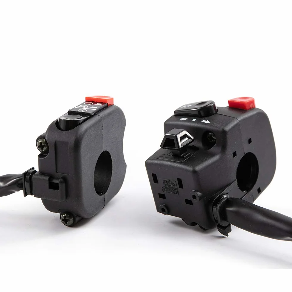 Interruttore 7/8" 22mm Moto Pulsante Clacson Indicatore Direzione Fendinebbia Luci Start