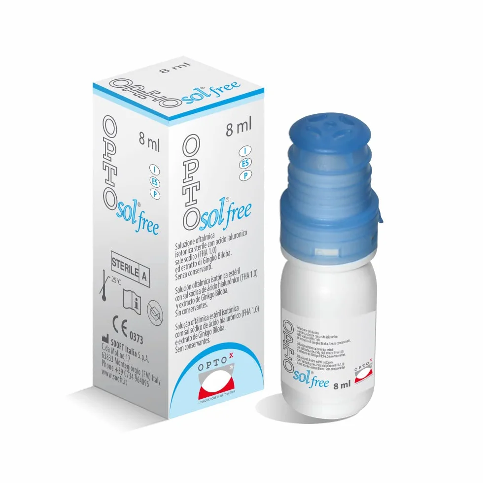 Opto Sol free Gocce Oculari con acido ialuronico 8ml