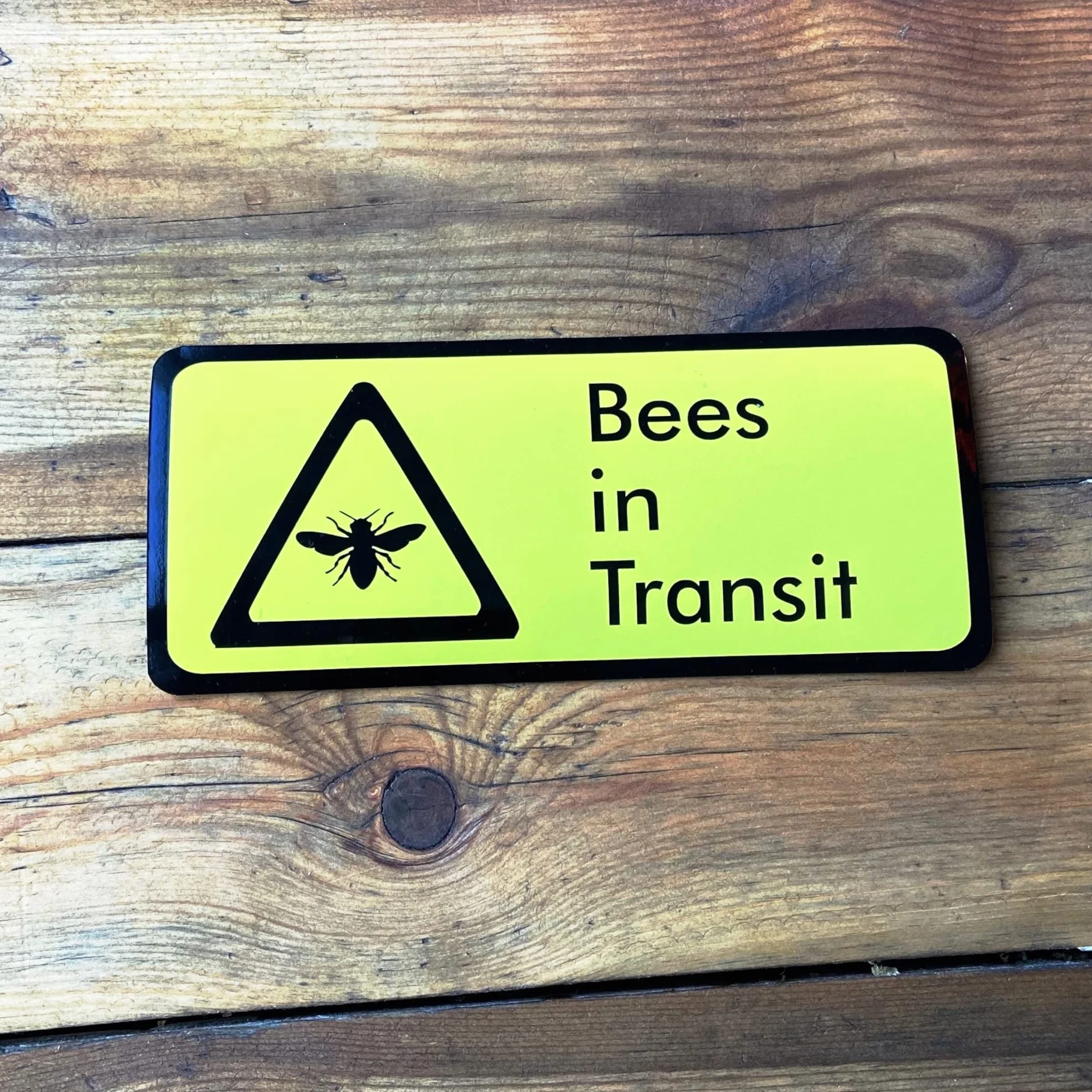 Segnale di avvertimento apicoltura Caution Bees in Transit magnetyczny do samochodu furgonu