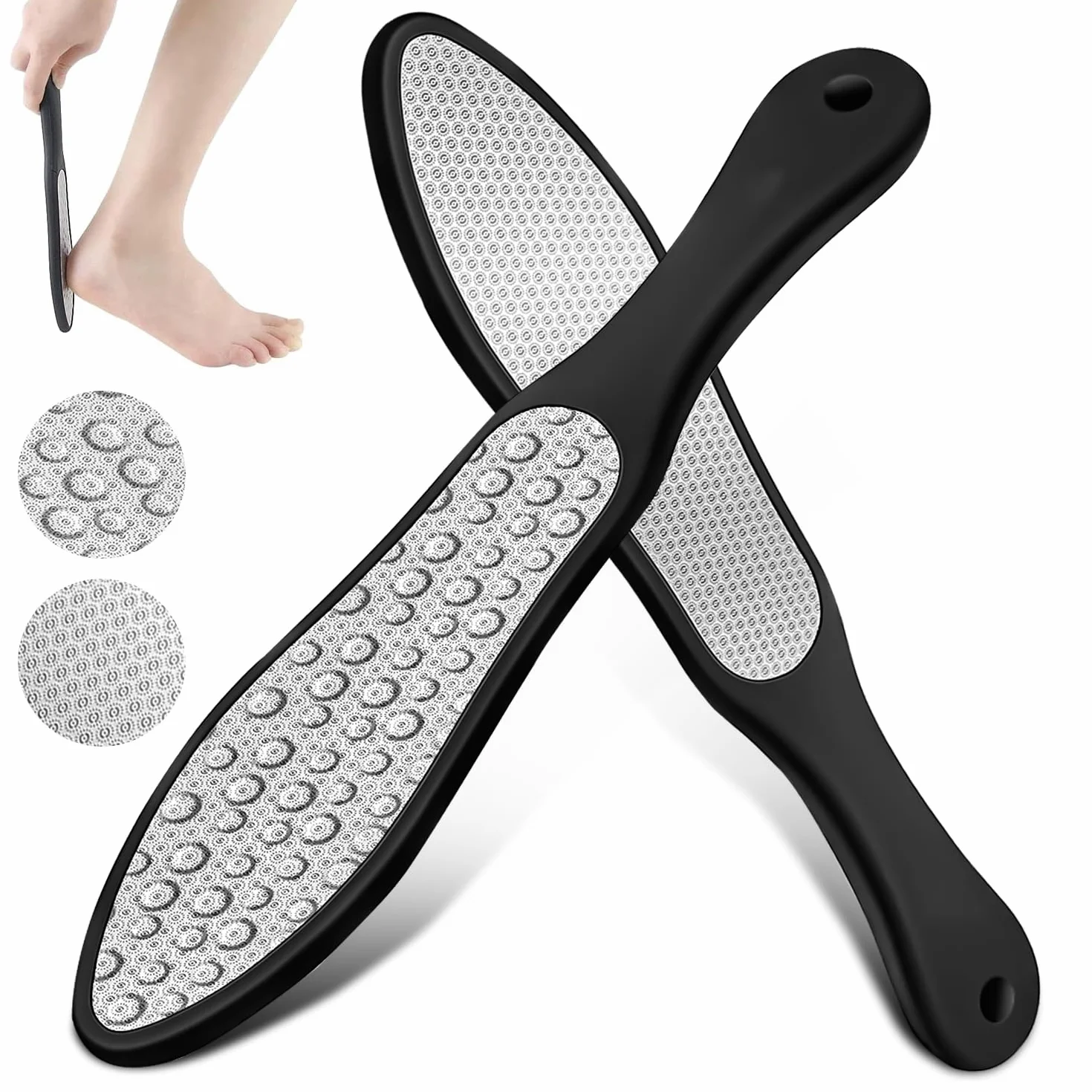 Raspa Piedi Professionale Lima Acciaio per Pedicure Calli Talloni