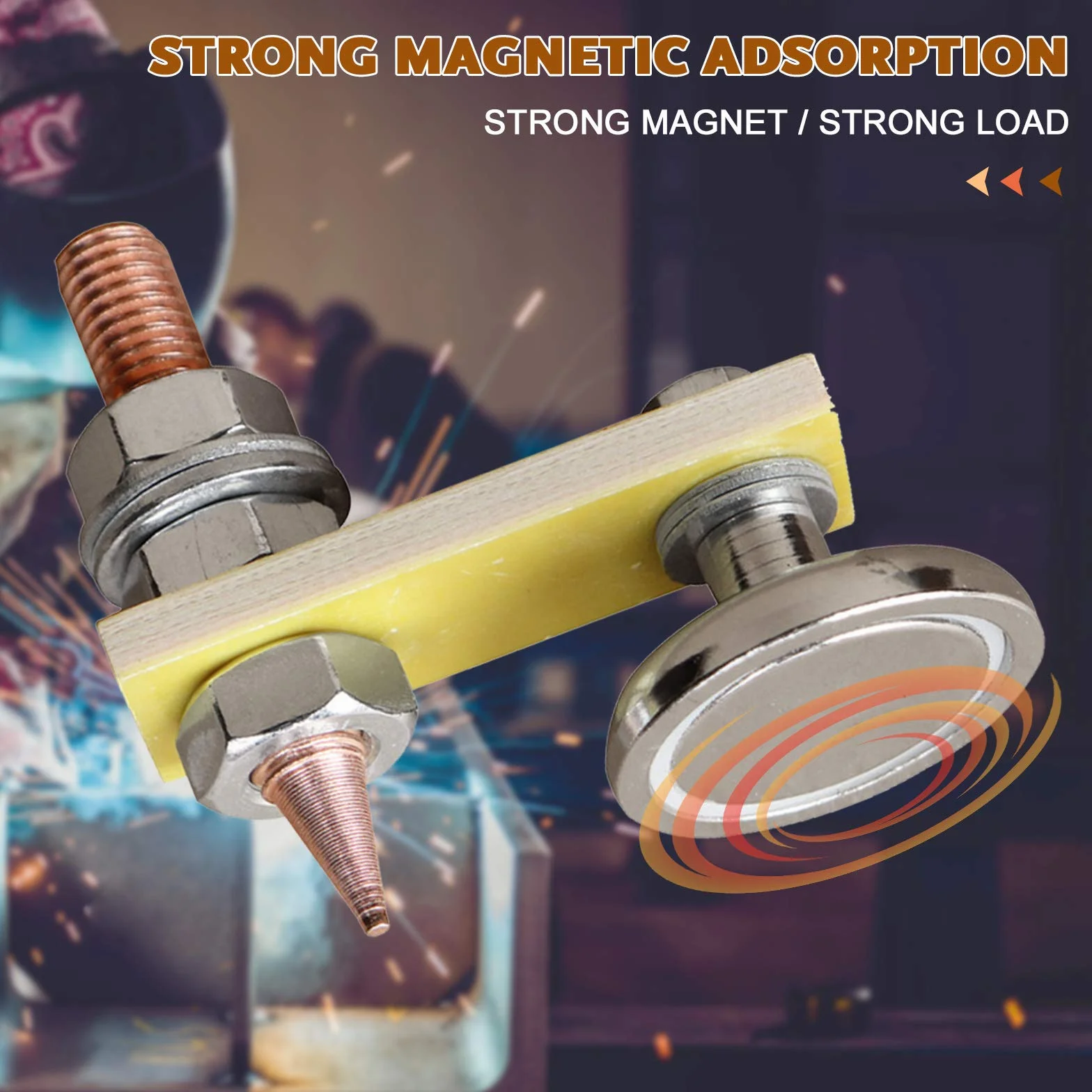 DIYARTS Collegamento a Terra con Magnete per Riparazione Ammaccature Auto Carrozzeria Spotter